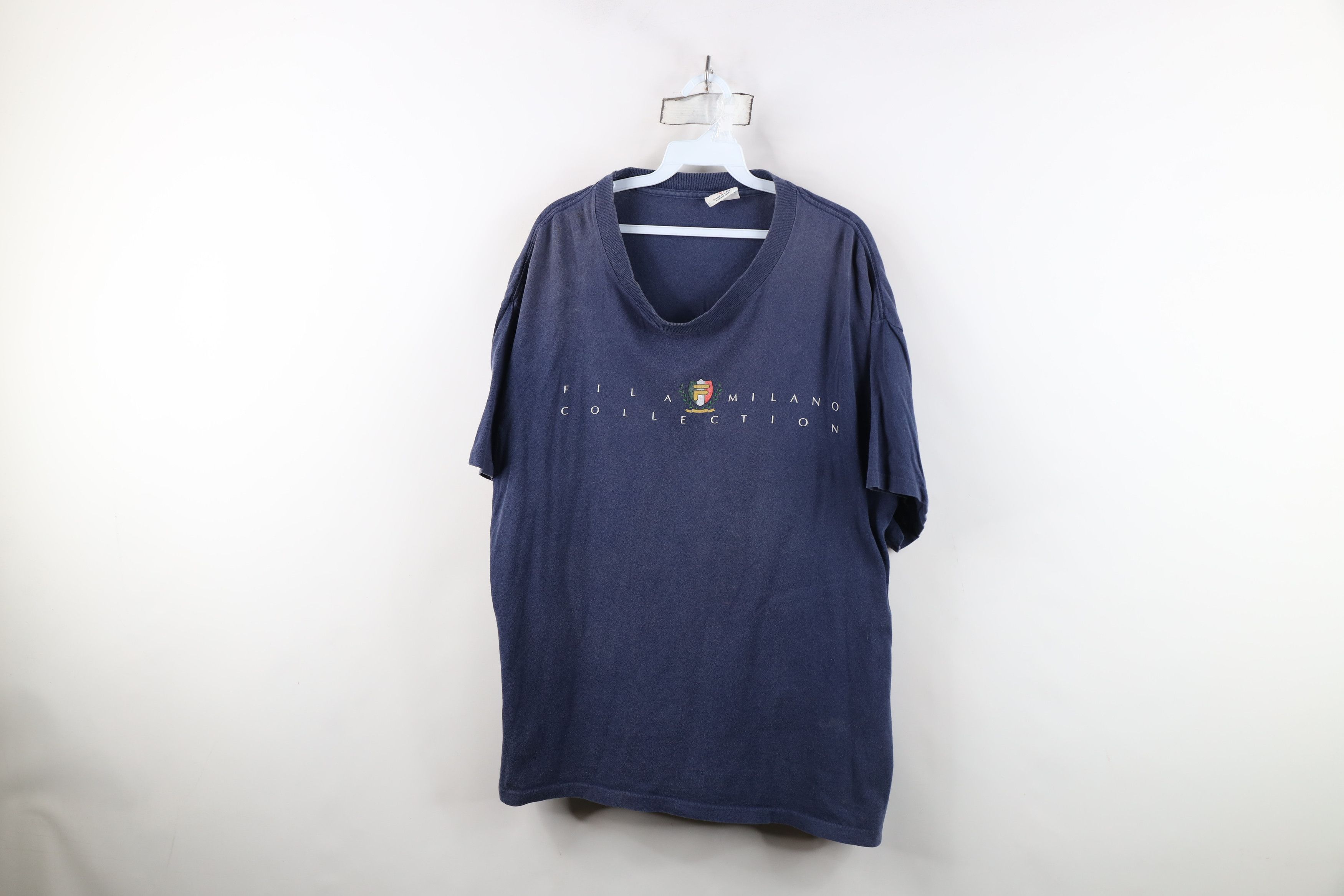 Fila Vintage 90s Fila Milano Spell Bjorn Borg Tennis T-Shirt USA Size US L / EU 52-54 / 3 - 1 Thumbnail