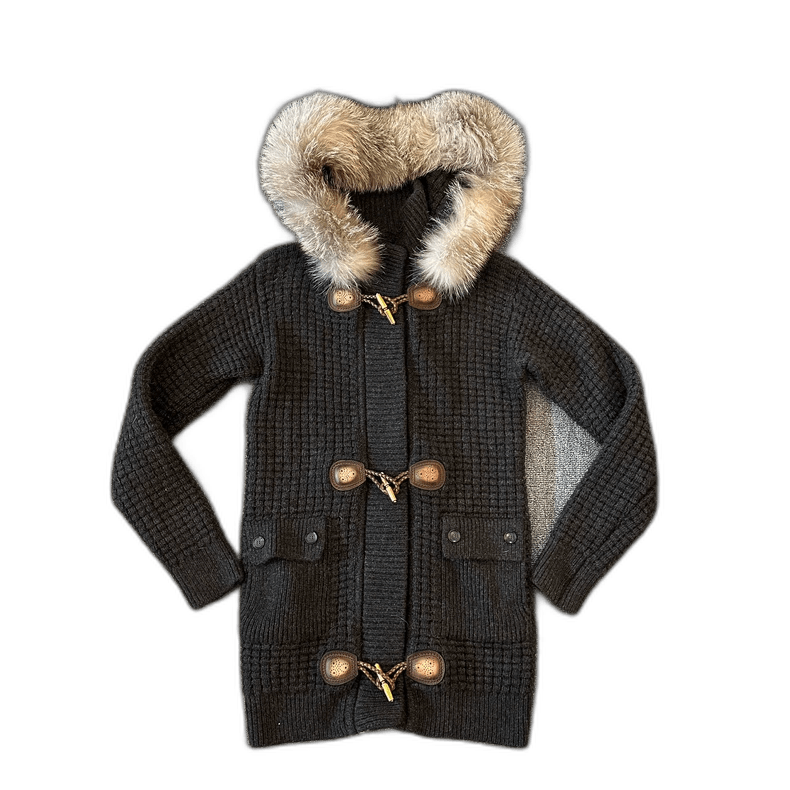 Gucci Gucci Knitwear Hooded Jacket with Fur Trim Size US XS / EU 42 / 0 - 1 Thumbnail