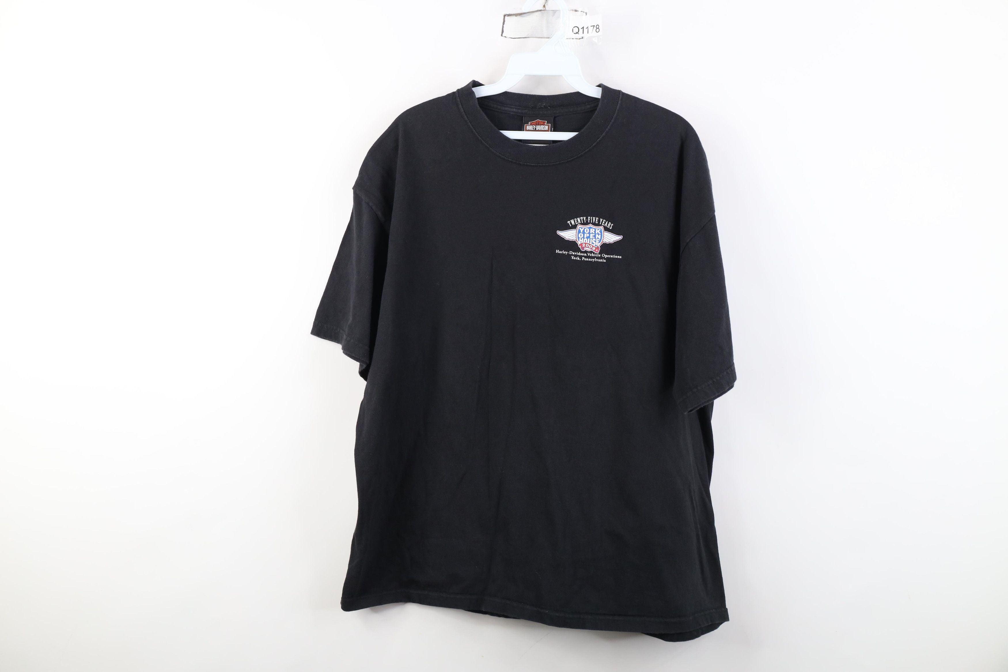 Harley Davidson Vintage Y2K Harley Davidson 2009 York Open House T-Shirt Size US XL / EU 56 / 4 - 1 Thumbnail
