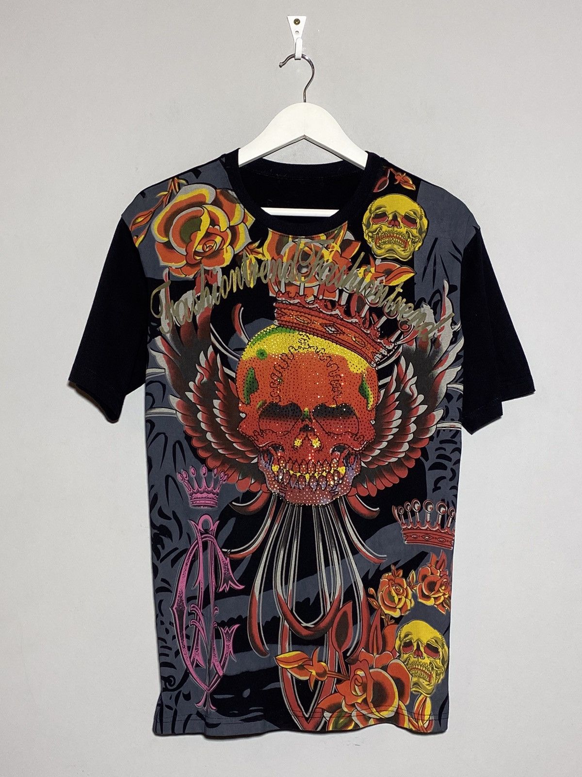 Japanese Brand × Vintage Vintage Y2k Ed Hardy Christian Audigier style t-shirt Size US M / EU 48-50 / 2 - 1 Thumbnail
