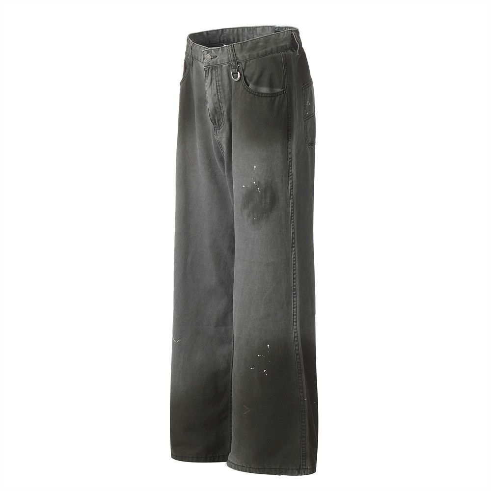 Japanese Brand × Jean Distressed punk washed gradient loose straight jeans Size US 32 / EU 48 - 2 Thumbnail
