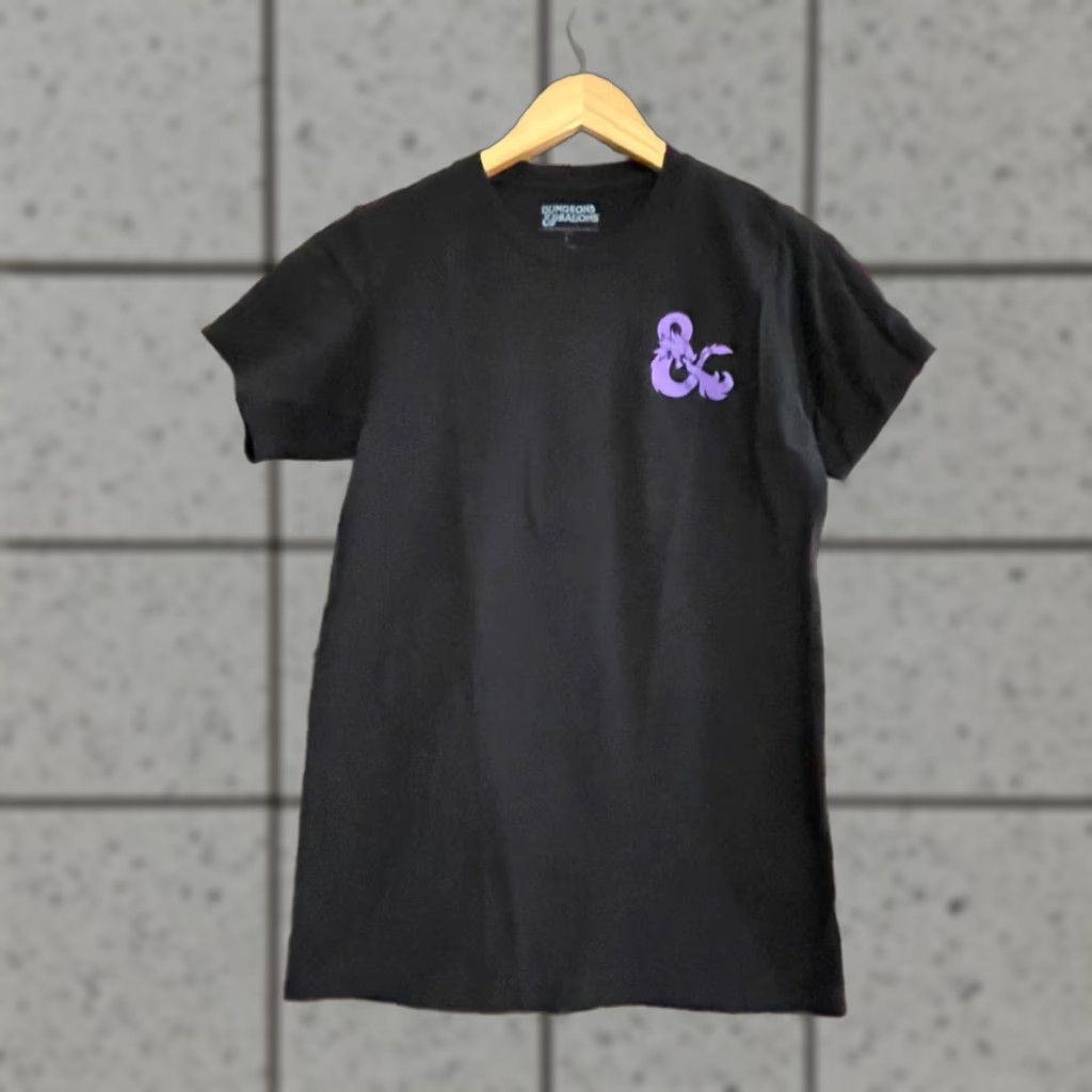 Vintage Dungeons & Dragons D&D T-shirt Black Purple Size S Men Graphic Crew Neck Short Sleeve 100% Cotton Regular Fit Image Dragon Logo Size US S / EU 44-46 / 1 - 1 Thumbnail