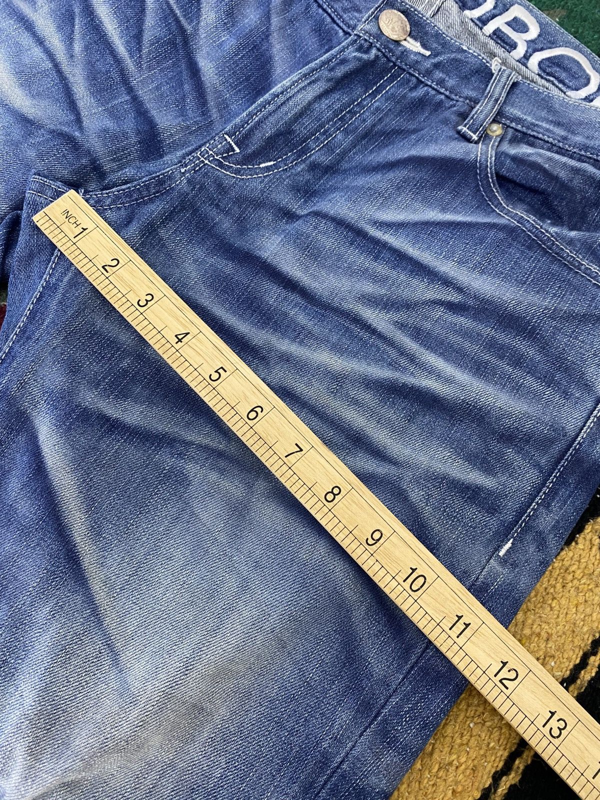 BUFFALO BOBS Buffalo Bobs 00s Honeycomb Washed Denim Japan Size US 32 / EU 48 - 4 Thumbnail