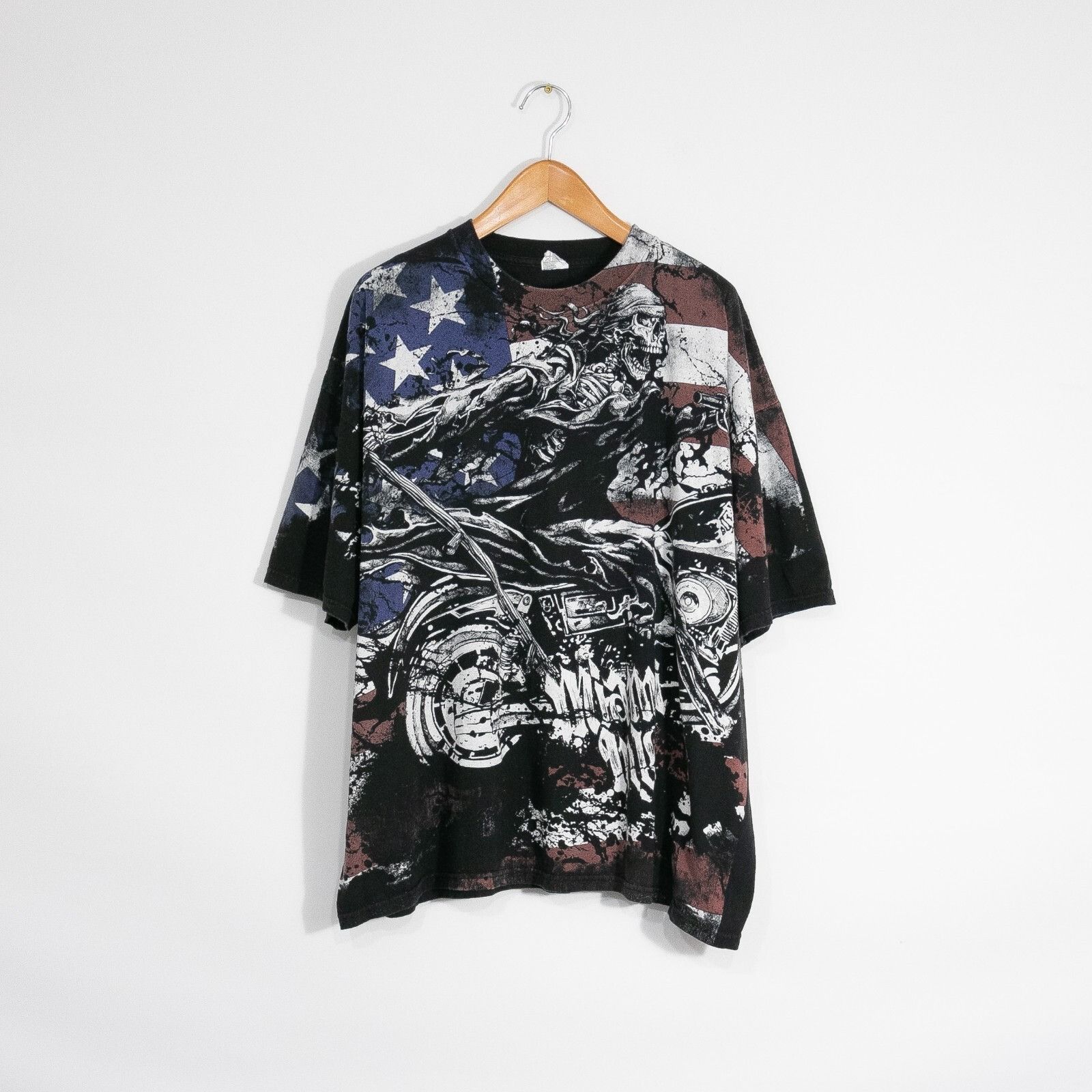 Vintage Vintage Miami Ink Reaper Biker T Shirt 3XL Tattoo Rockabilly Size US XXL / EU 58 / 5 - 1 Thumbnail