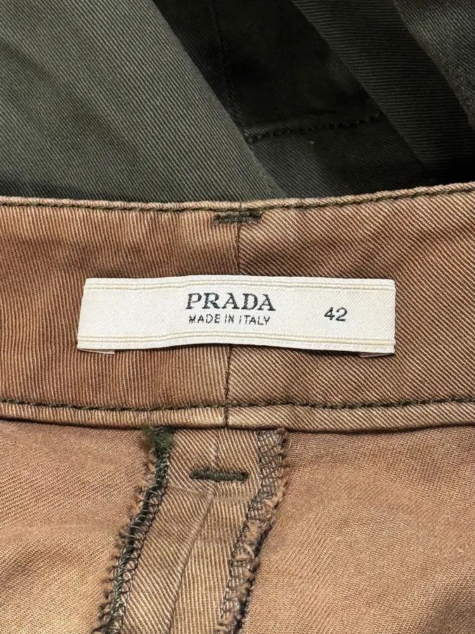 Prada 2000s Prada Gradient Bronze & Black Pants Size US 30 / EU 46 - 6 Thumbnail