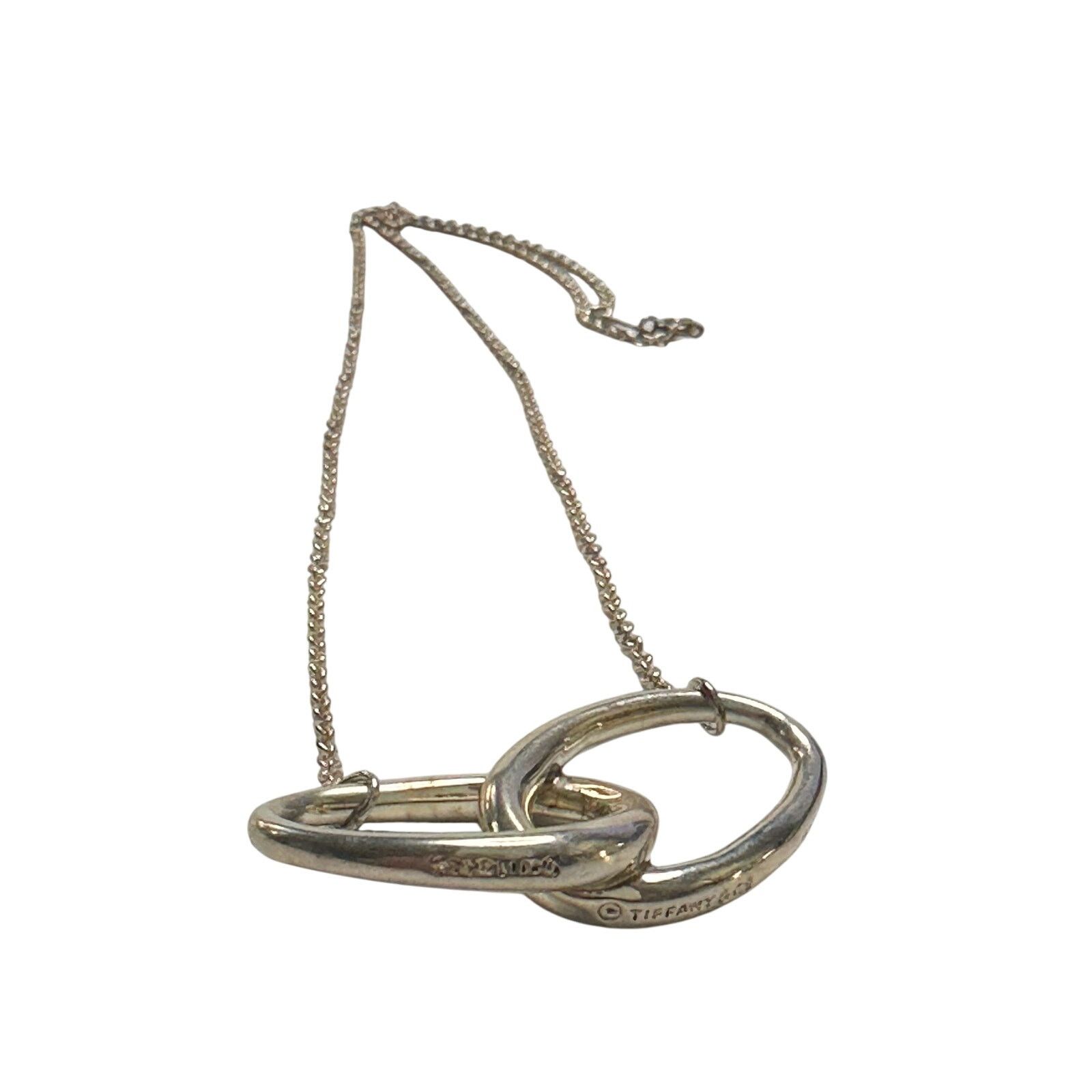 Tiffany & Co. Tiffany and Co Elsa Peretti Large Double Loop Necklace 14" Size ONE SIZE - 12 Thumbnail