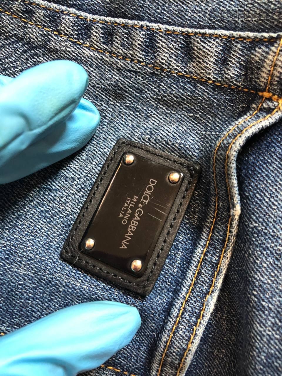 Dolce & Gabbana DOLCE GABBANA Men’s Straight Fit Denim Jeans Everyday Wear Size US 30 / EU 46 - 7 Thumbnail