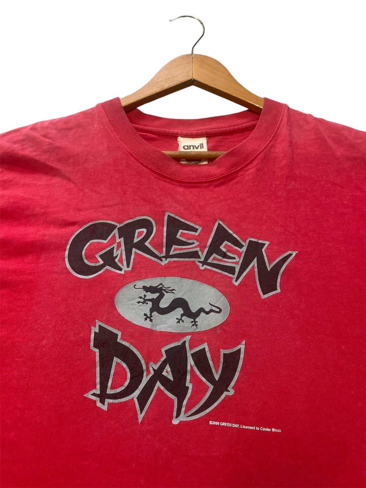 Band Tees × Vintage ‼️RARE‼️VINTAGE 2000 GREEN DAY RED DRAGON SHIRT TEE🔥 Size US M / EU 48-50 / 2 - 5 Thumbnail