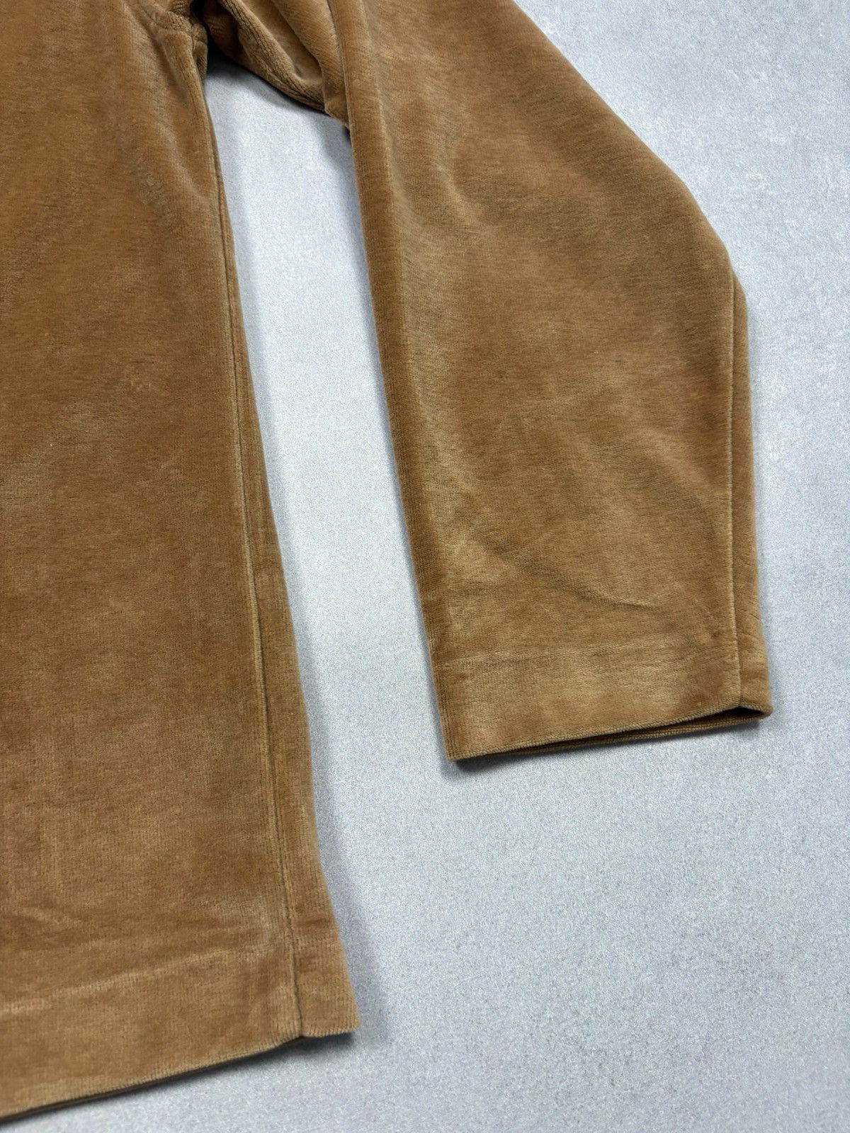 Burberry Vintage 90s Burberrys Spain Velour Quilted Overshirt Jacket Size L / US 10 / IT 46 - 10 Thumbnail