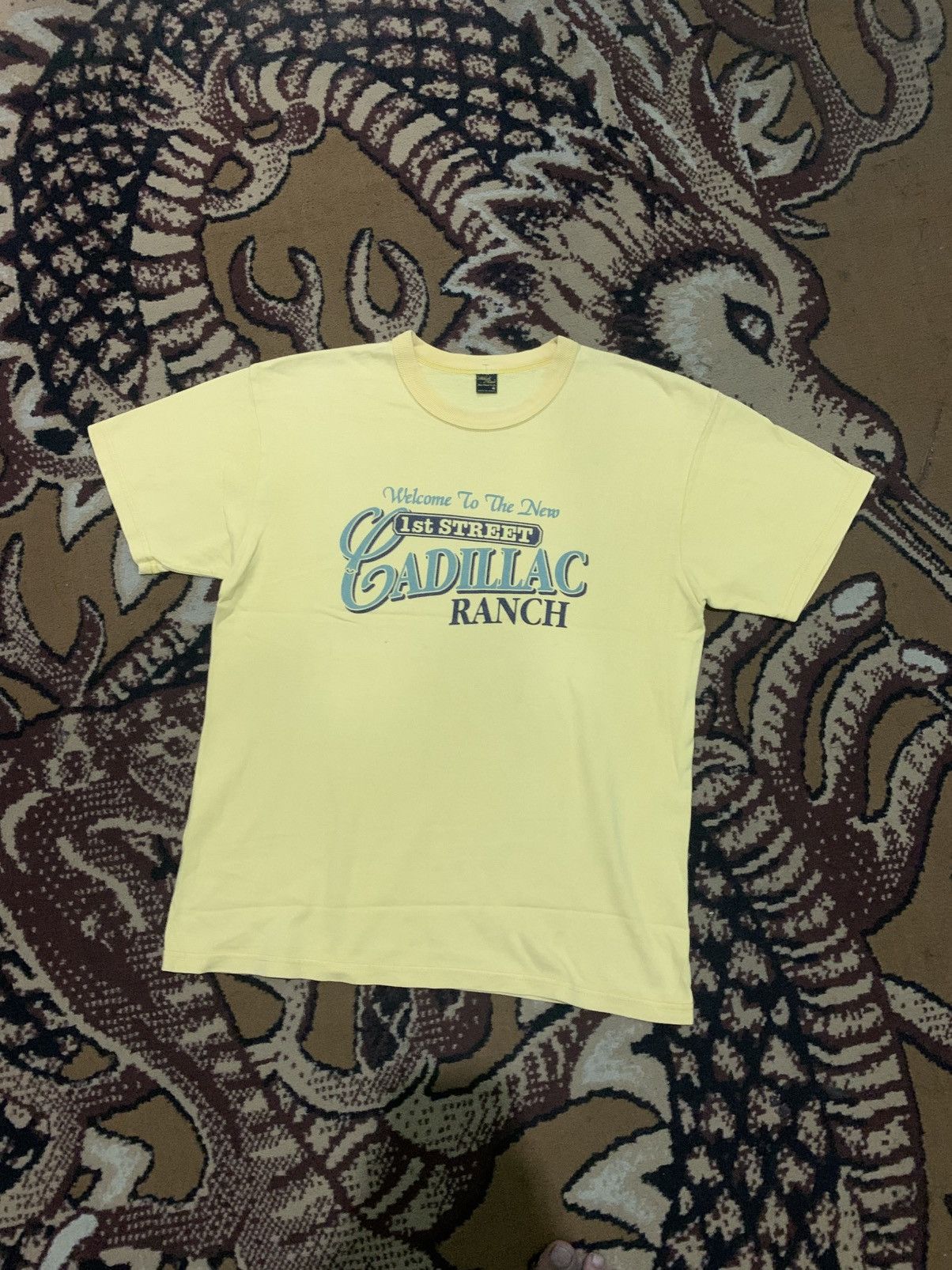 The Flat Head Vintage 90s T Shirt Flat Head Cadillac Ranch Size US M / EU 48-50 / 2 - 1 Thumbnail