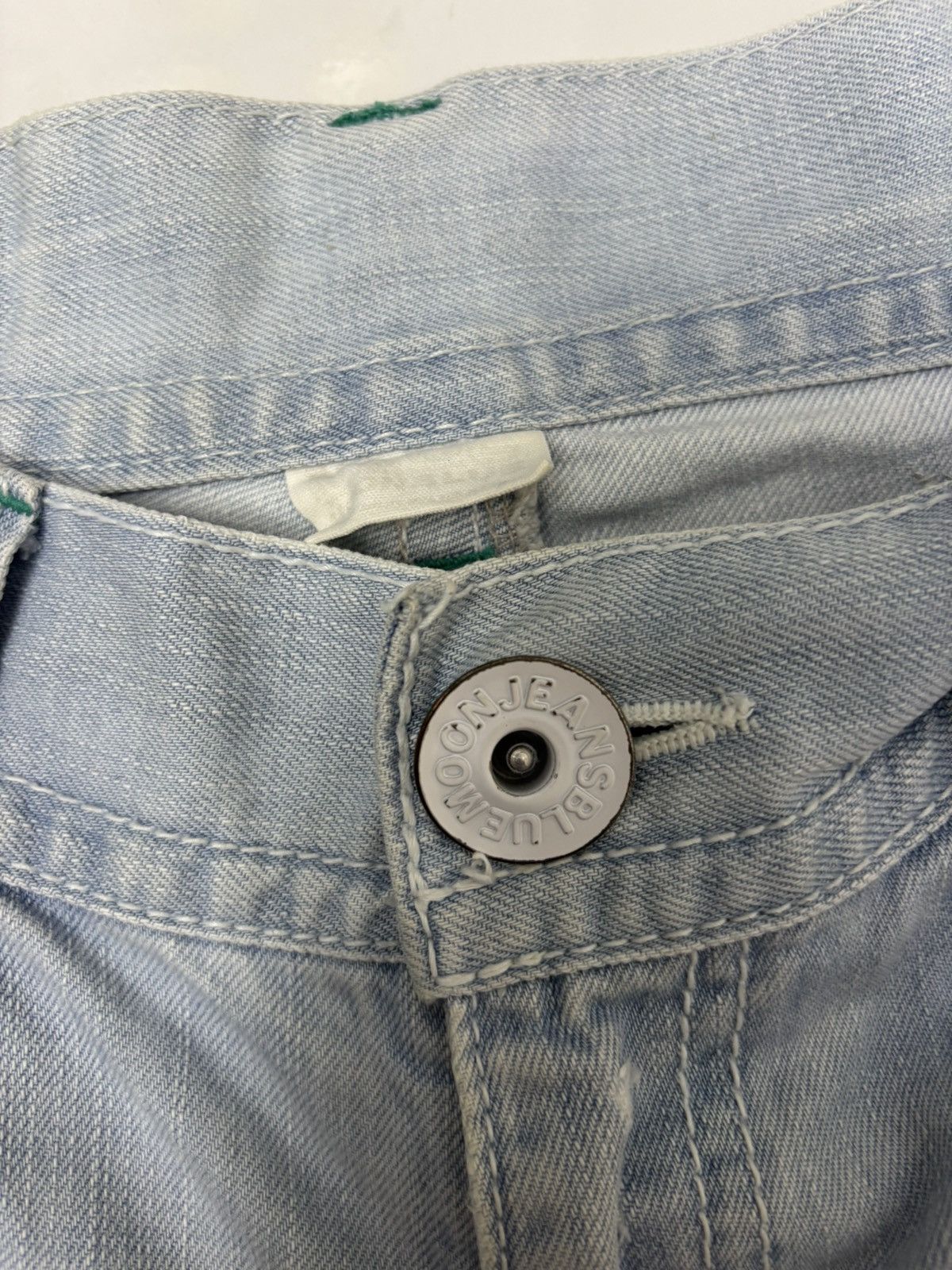 Hysteric Glamour × Japanese Brand RARE‼️BLUEMOONBLUE BLUE WASHED DISTRESSED DENIM JEANS Size 28" / US 6 / IT 42 - 10 Thumbnail