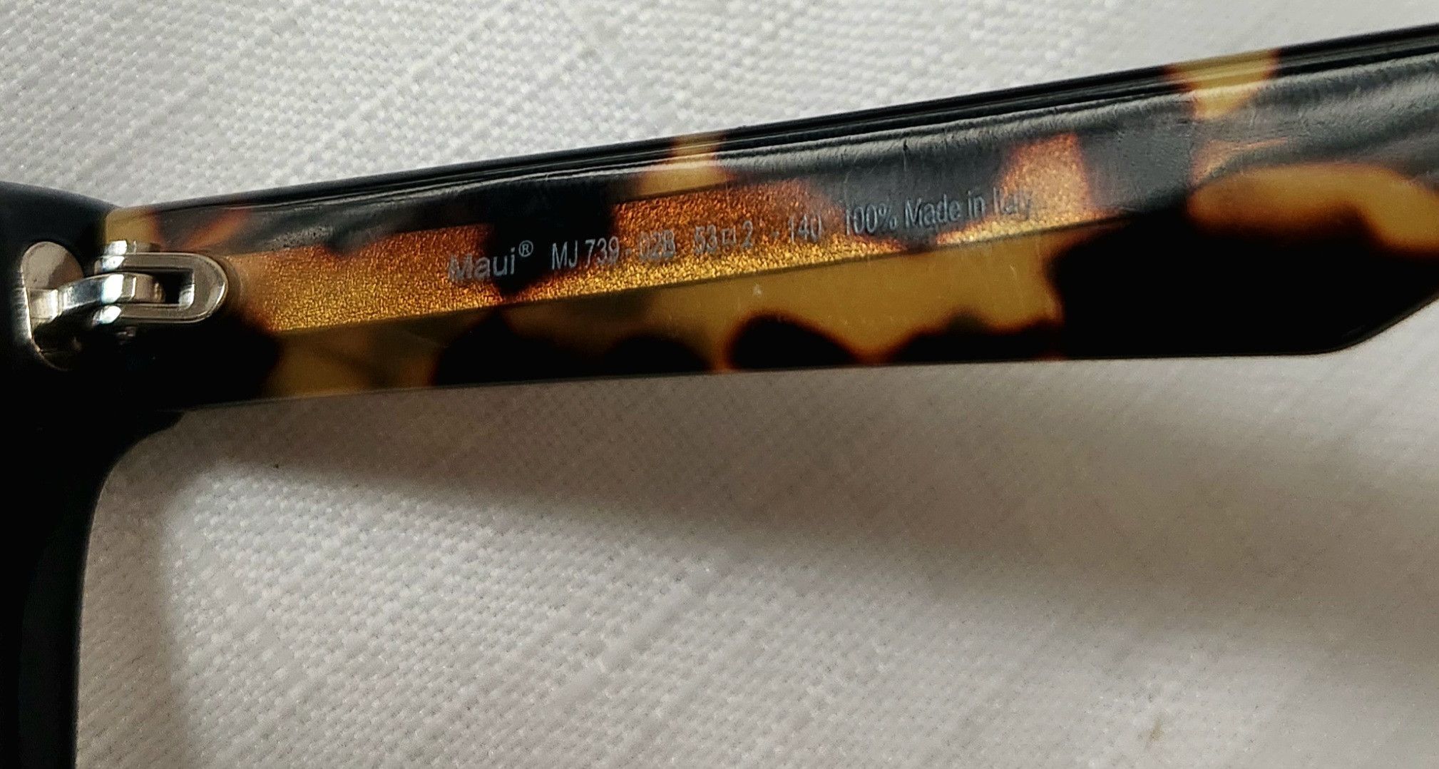 Maui Jim Maui Jim Heliconia MJ 739-02B Square Black Sunglasses Size ONE SIZE - 9 Thumbnail