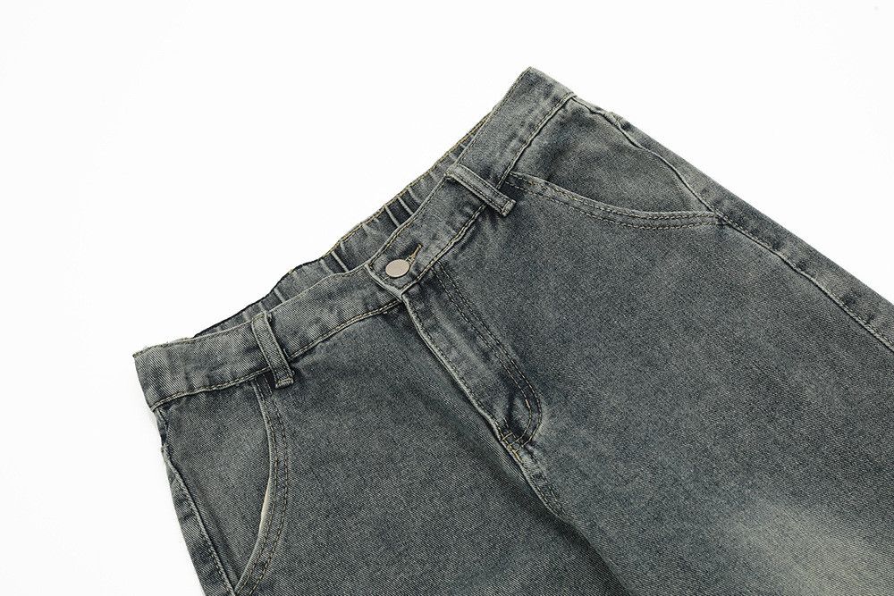 Japanese Brand × Jean Men's multi-pocket punk washed distressed cargo jeans Size US 32 / EU 48 - 3 Thumbnail