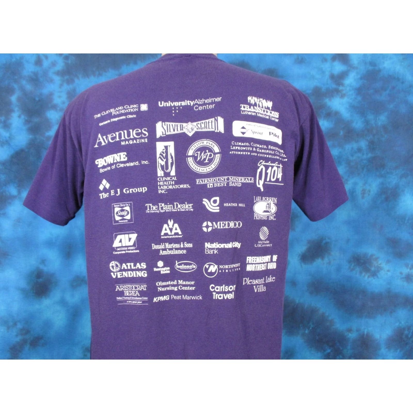 Jerzees VINTAGE Cleveland Zoo MEMORY RUN T-Shirt L (single stitch) - Jerzees, Purple, 50% Cotton/50% Polyester, 80s, Mens Size US L / EU 52-54 / 3 - 3 Thumbnail