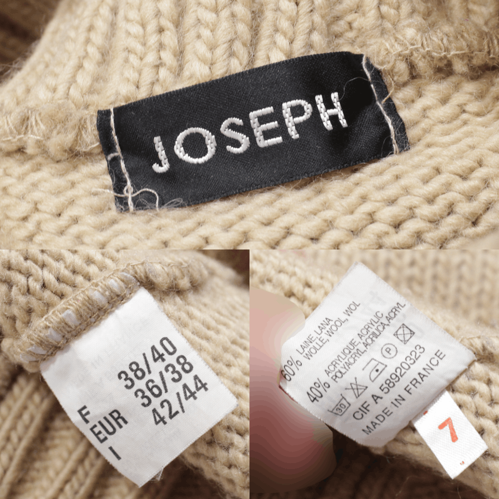 Joseph 90S Big Logo "Heart" Wool Acryl Turtleneck Vintage Size M / US 6-8 / IT 42-44 - 7 Thumbnail