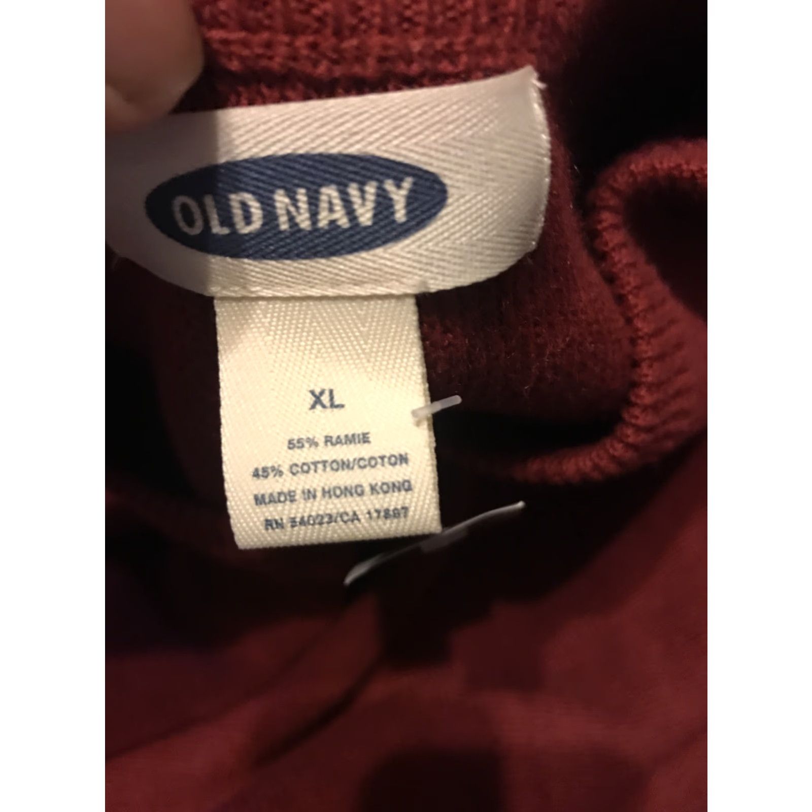 Old Navy Old Navy Sweater Mens XL V-Neck Pullover Long Sleeve Red Maroon Colorful Casual Pullover Knit Winter Fashion? Size US XL / EU 56 / 4 - 3 Thumbnail