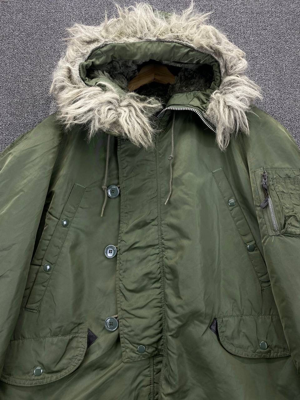 Alpha Industries Vintage 90s Alpha Industries N 3B Made in USA winter jacket Size US M / EU 48-50 / 2 - 5 Thumbnail