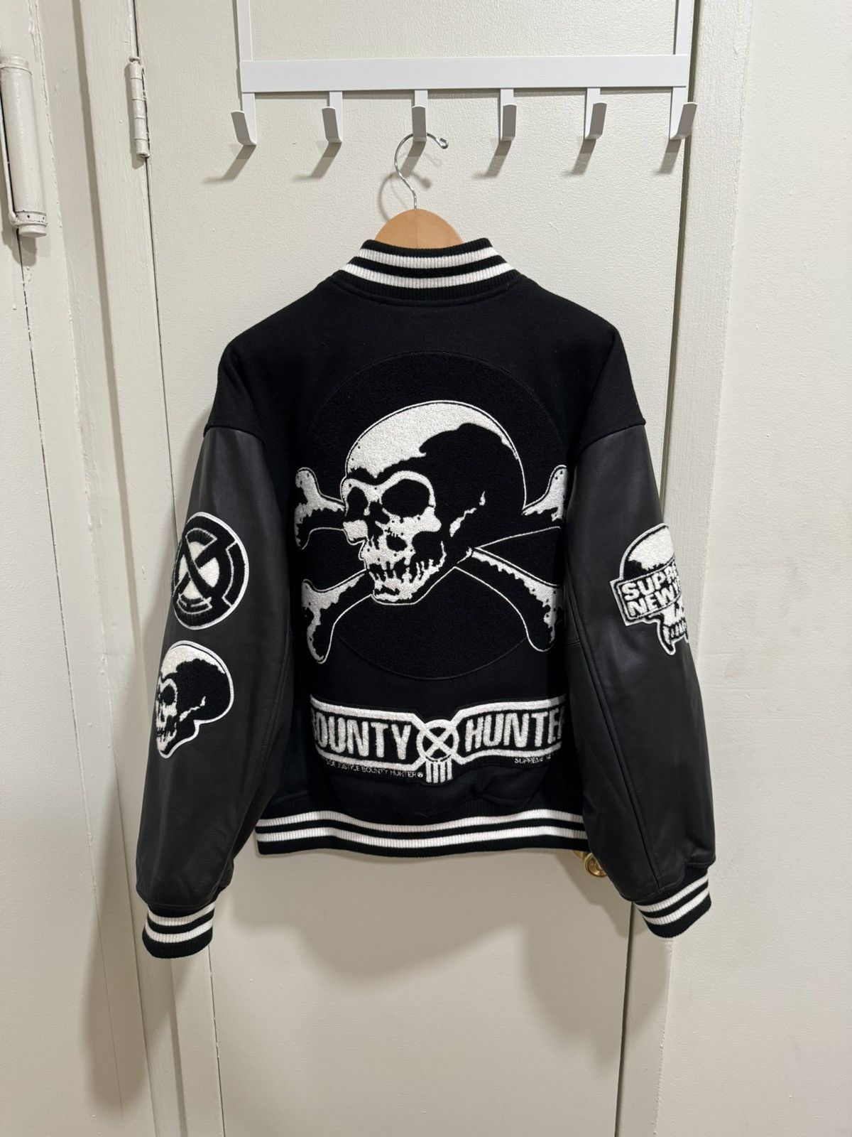 Bounty Hunter × Supreme Supreme Bounty Hunter Leather Varsity 