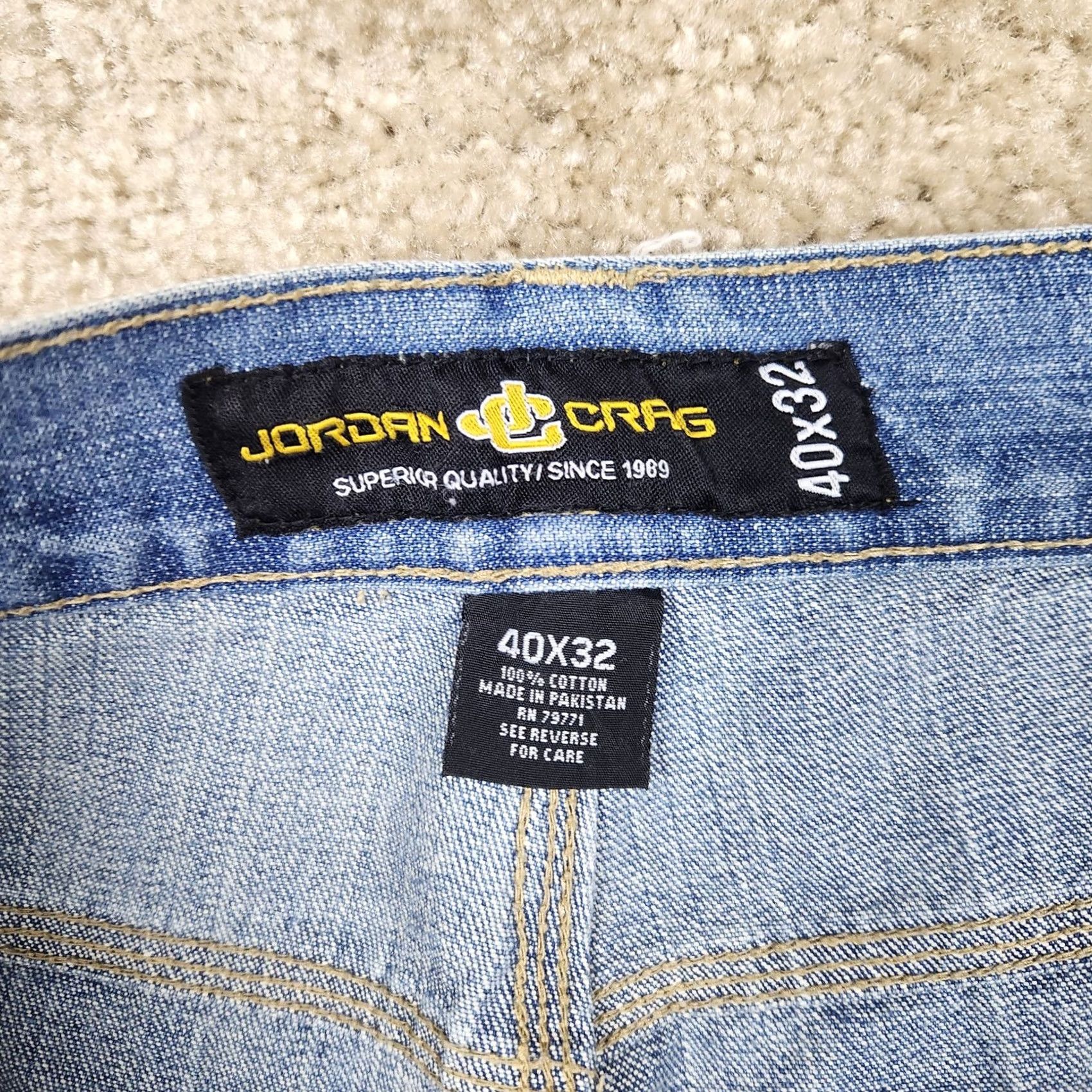 Jordan Craig Jordan Craig Jeans Mens 40x28 Acid Wash Denim Streetwear Wide Leg Hemmed B117 Size US 40 / EU 56 - 3 Thumbnail