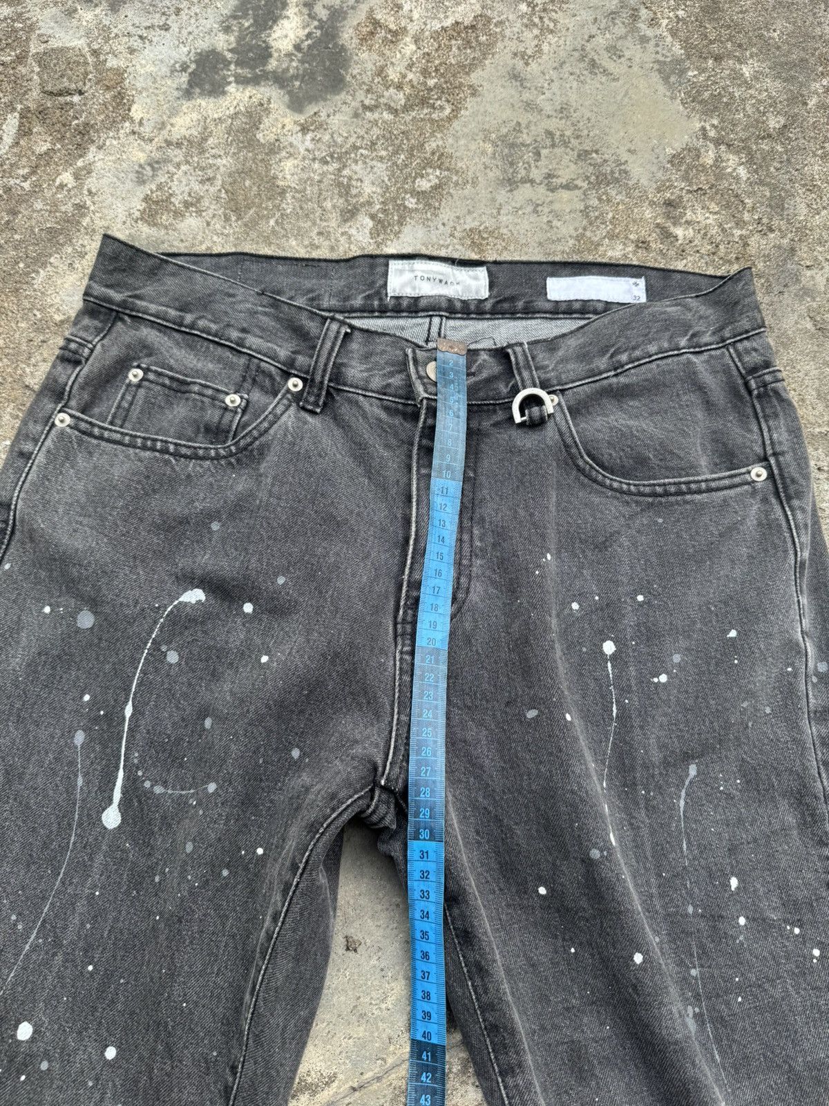 TONYWACK TONYWACK DENIM PAINTED PANTS CUT STYLED Size US 32 / EU 48 - 10 Thumbnail
