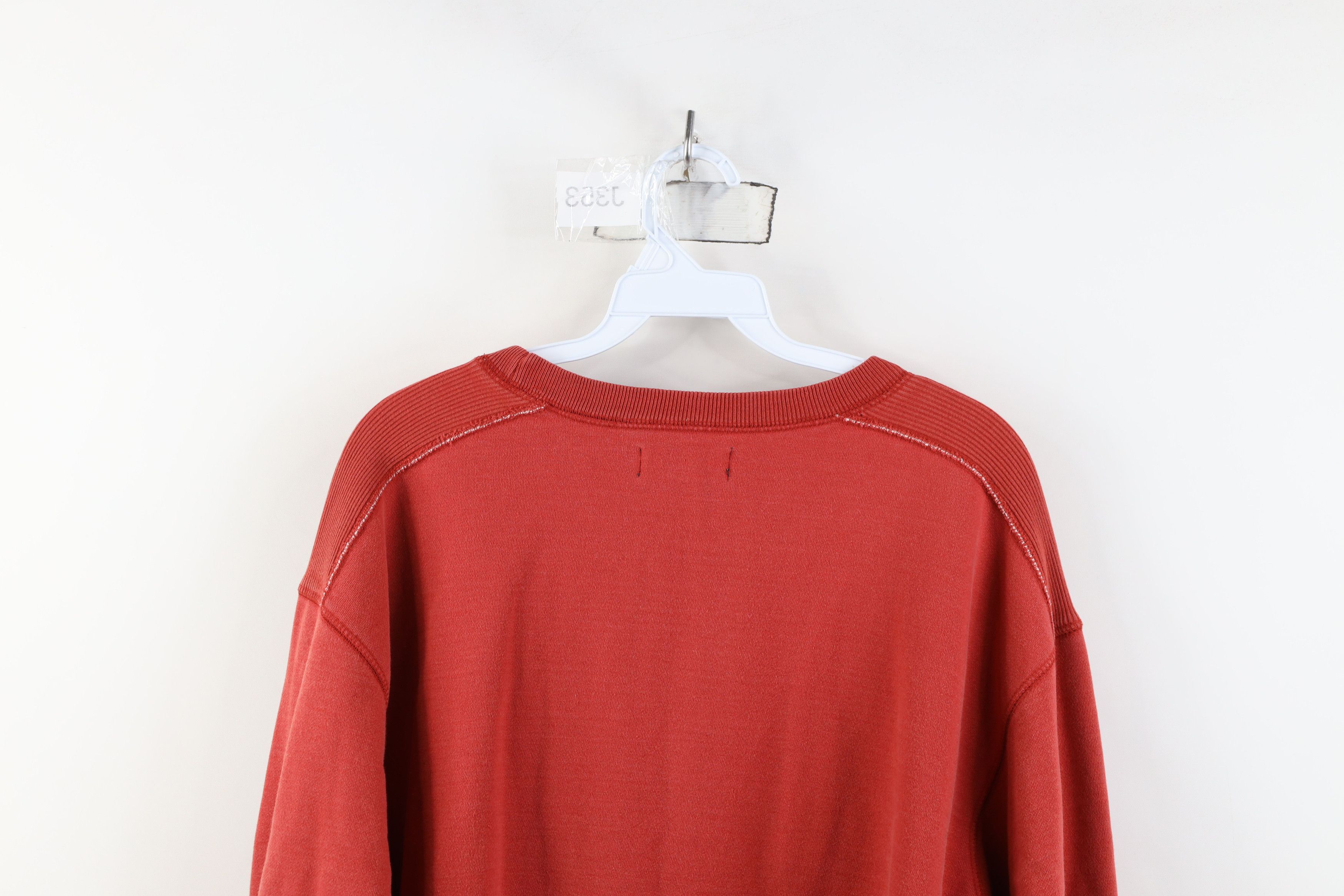 Gap Vintage 90s Y2K Gap Spell Out Heavy Crewneck Sweatshirt Red Size US XL / EU 56 / 4 - 11 Thumbnail