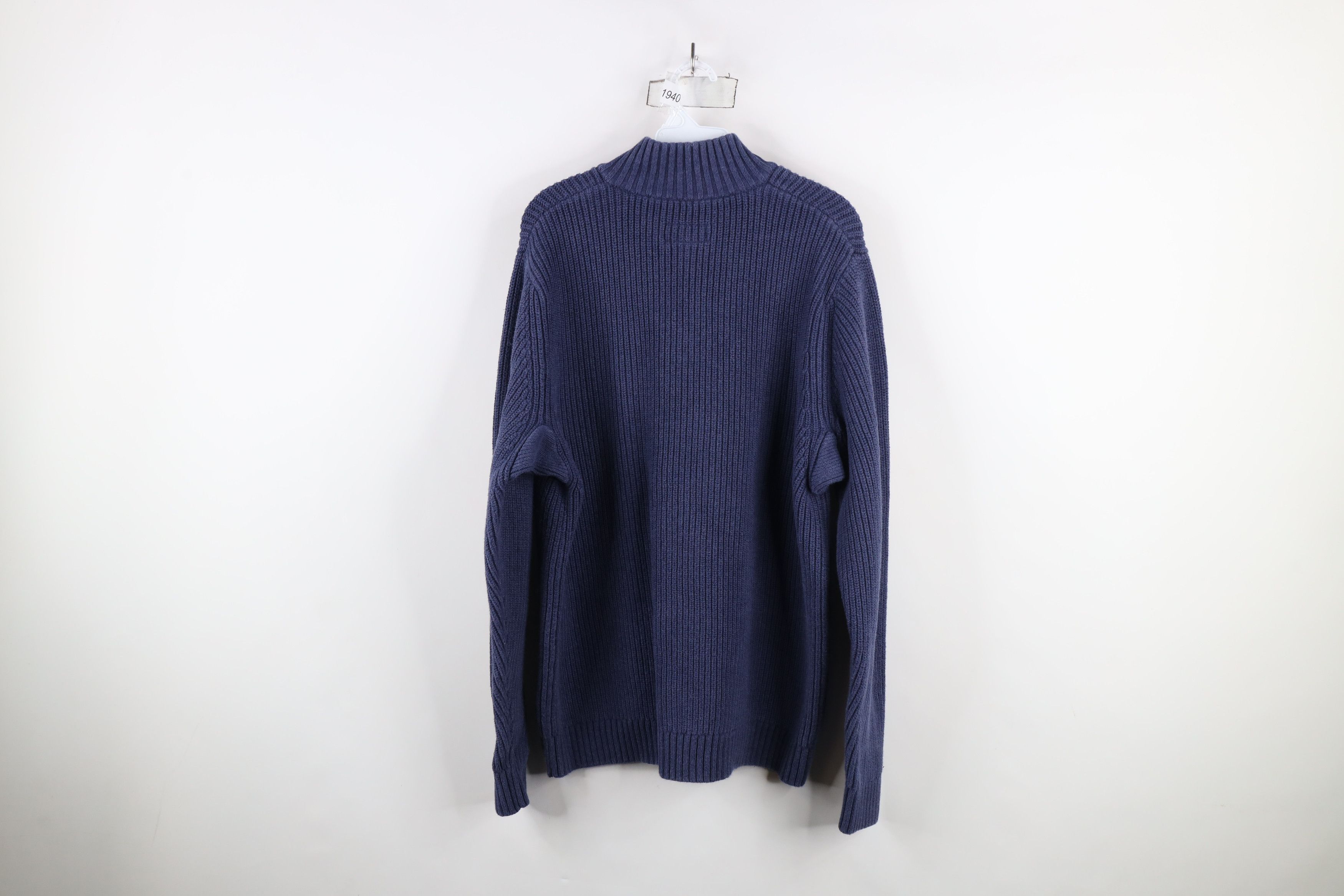 Duluth Trading Company × Vintage Duluth Trading Co Heavyweight Ribbed Knit Half Zip Sweater Size US L / EU 52-54 / 3 - 8 Thumbnail