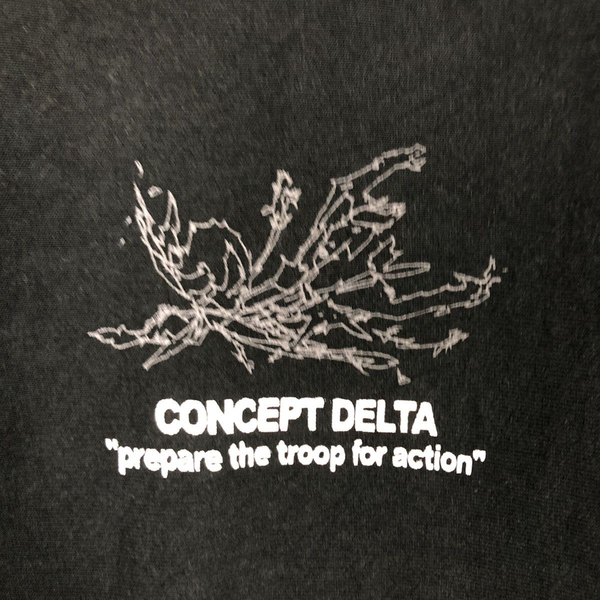Japanese Brand 📌Vintage Sweatshirt Rich Black Concept Delta Big Logo Size US M / EU 48-50 / 2 - 12 Thumbnail