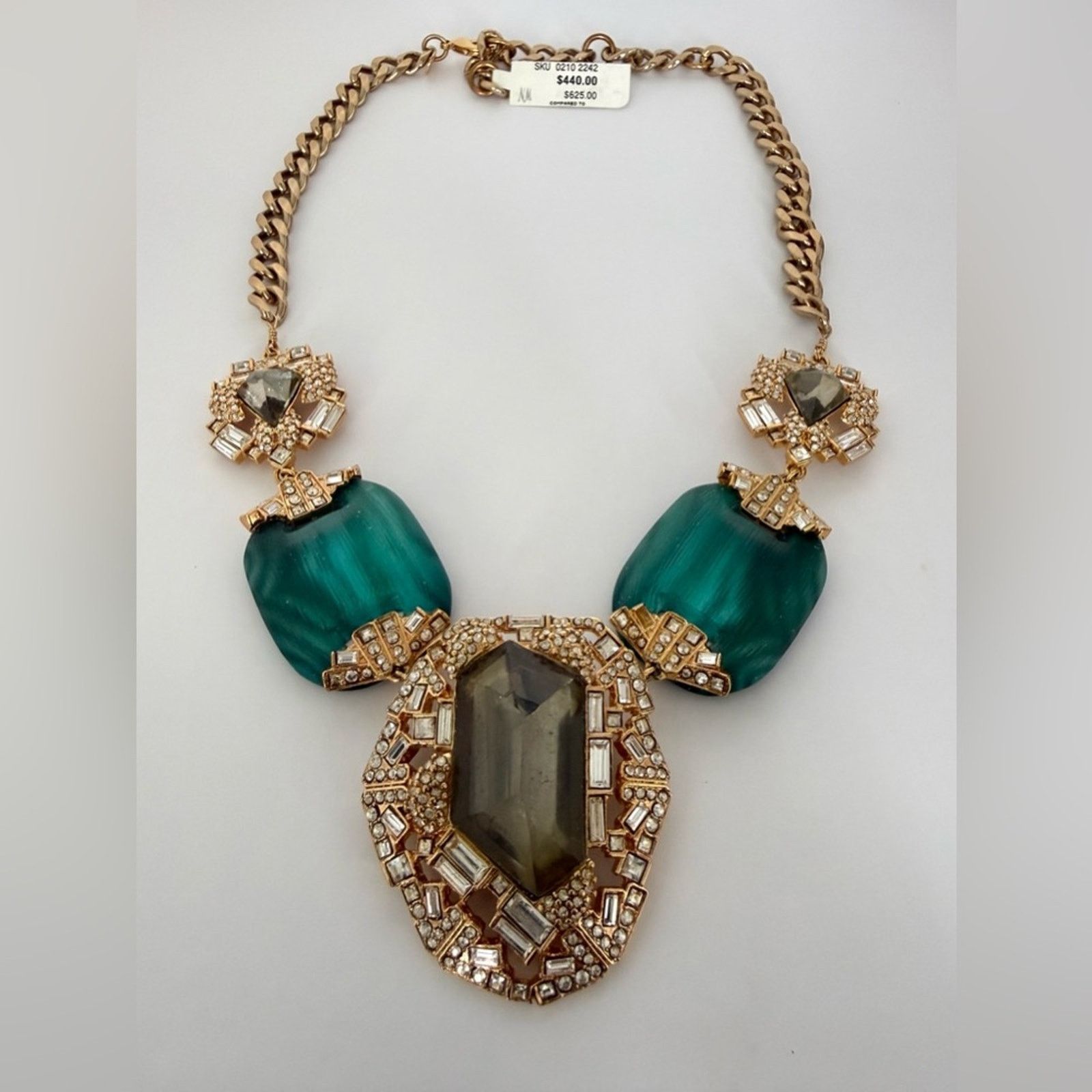 Alexis Bittar NWT!!! Alexis Bittar Lucite&Crystal bib collar necklace 625$ Size ONE SIZE - 1 Thumbnail