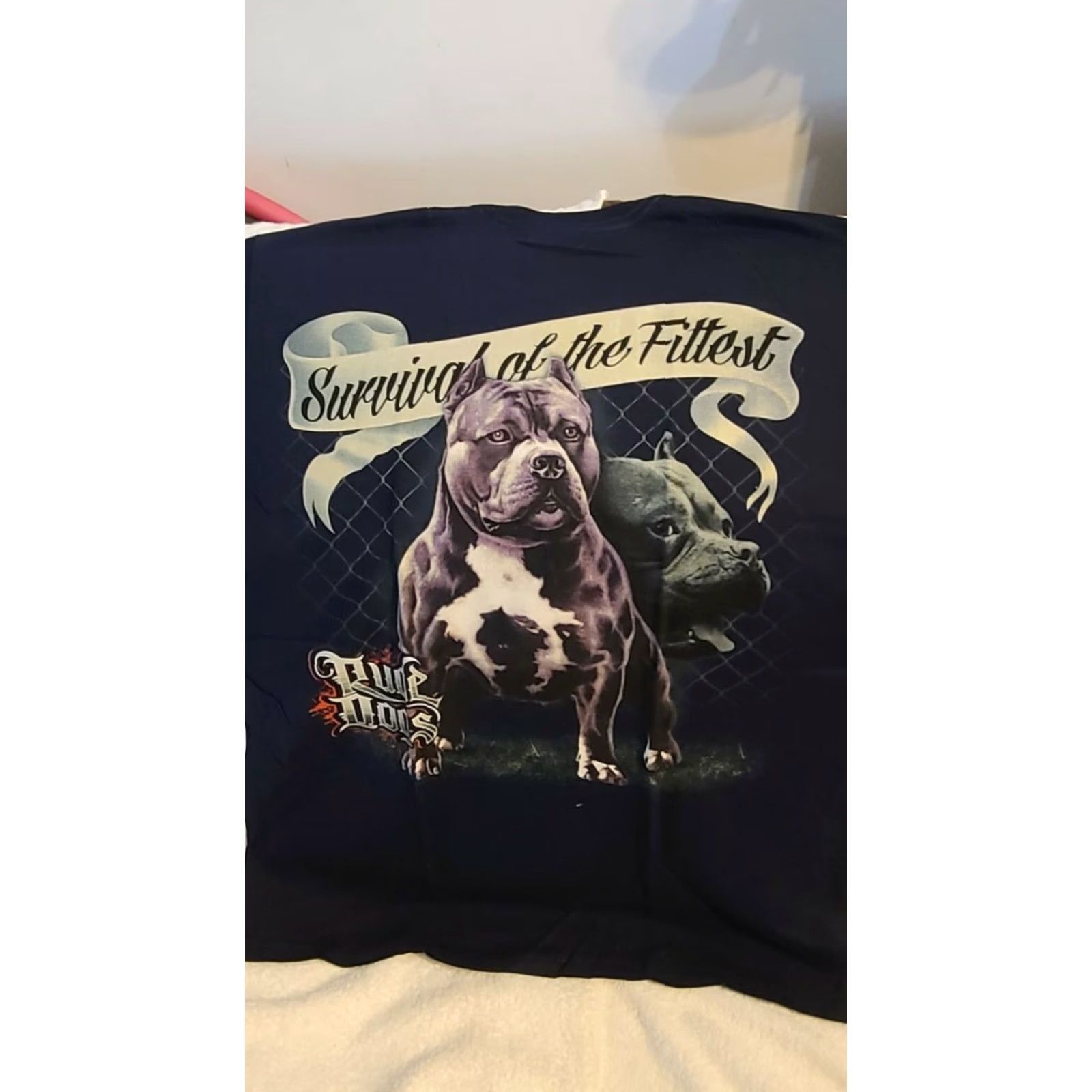 Vintage VINTAGE Rude Dogs Pitbull T-Shirt Men XL Dark Blue Graphic Tee Dogs Dog 2000s Size US XL / EU 56 / 4 - 2 Thumbnail