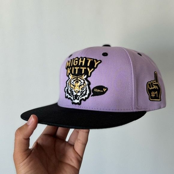 Other NEW MIGHTY KITTY LAVENDER/BLACK FLAT BILL SNAPBACK Size ONE SIZE - 5 Thumbnail