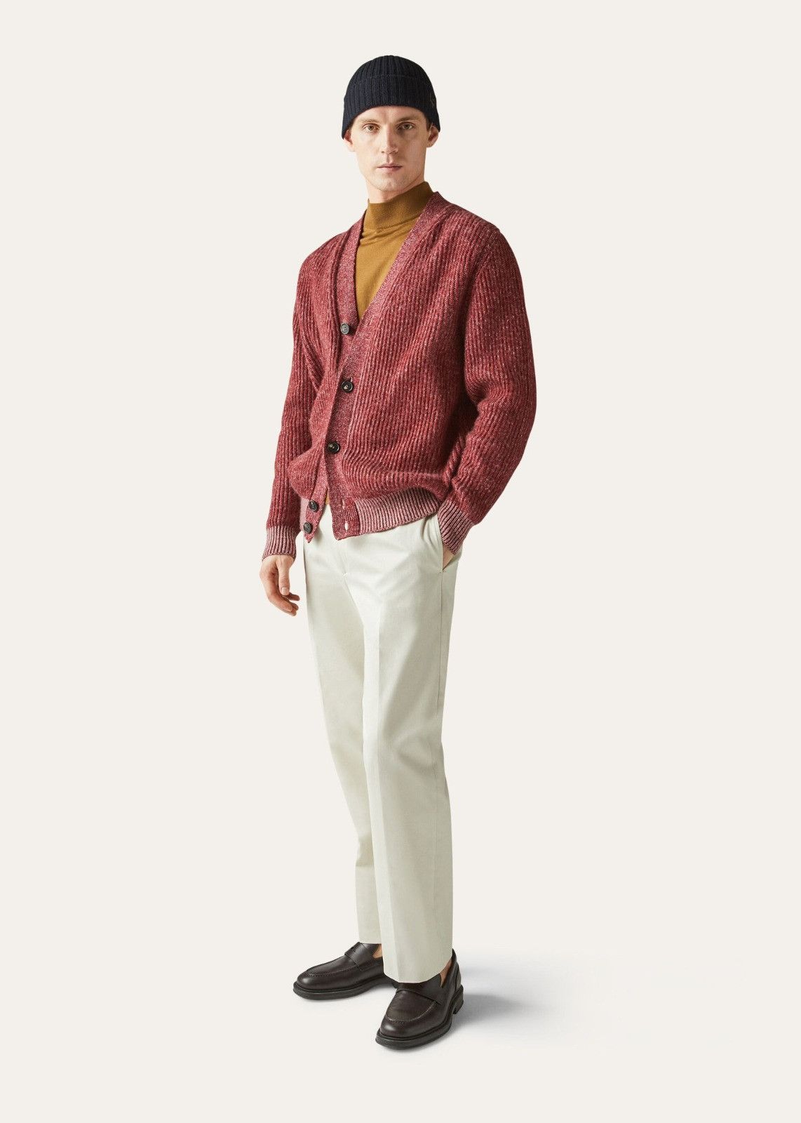 Loro Piana o1srvl11e1224 Silk And Cashmere Cardigan in Red Size US S / EU 44-46 / 1 - 4 Thumbnail