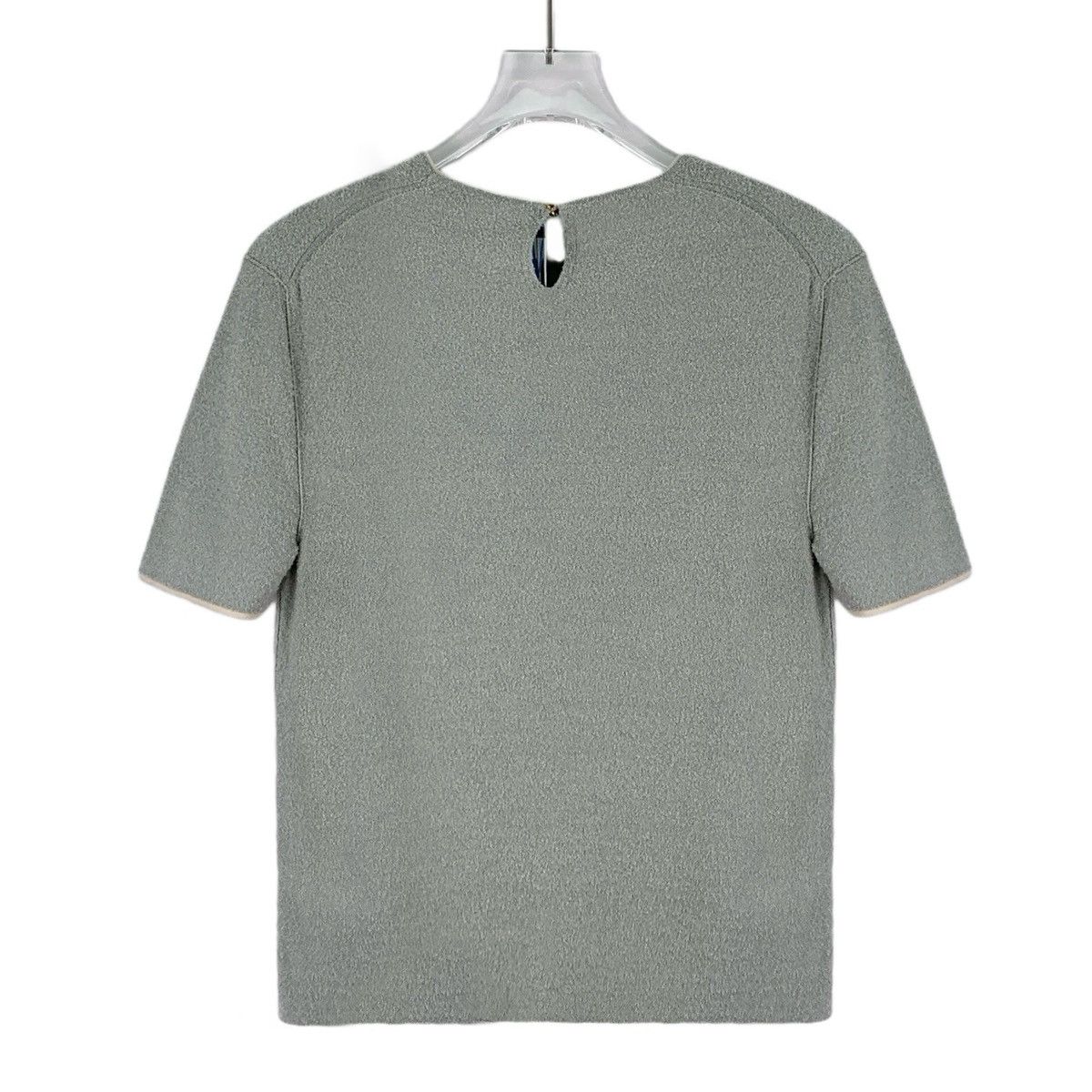 Loro Piana Loro Piana Grey Silk Cotton Blend Short Sleeve T-Shirt K26WX Size S / US 4 / IT 40 - 2 Thumbnail