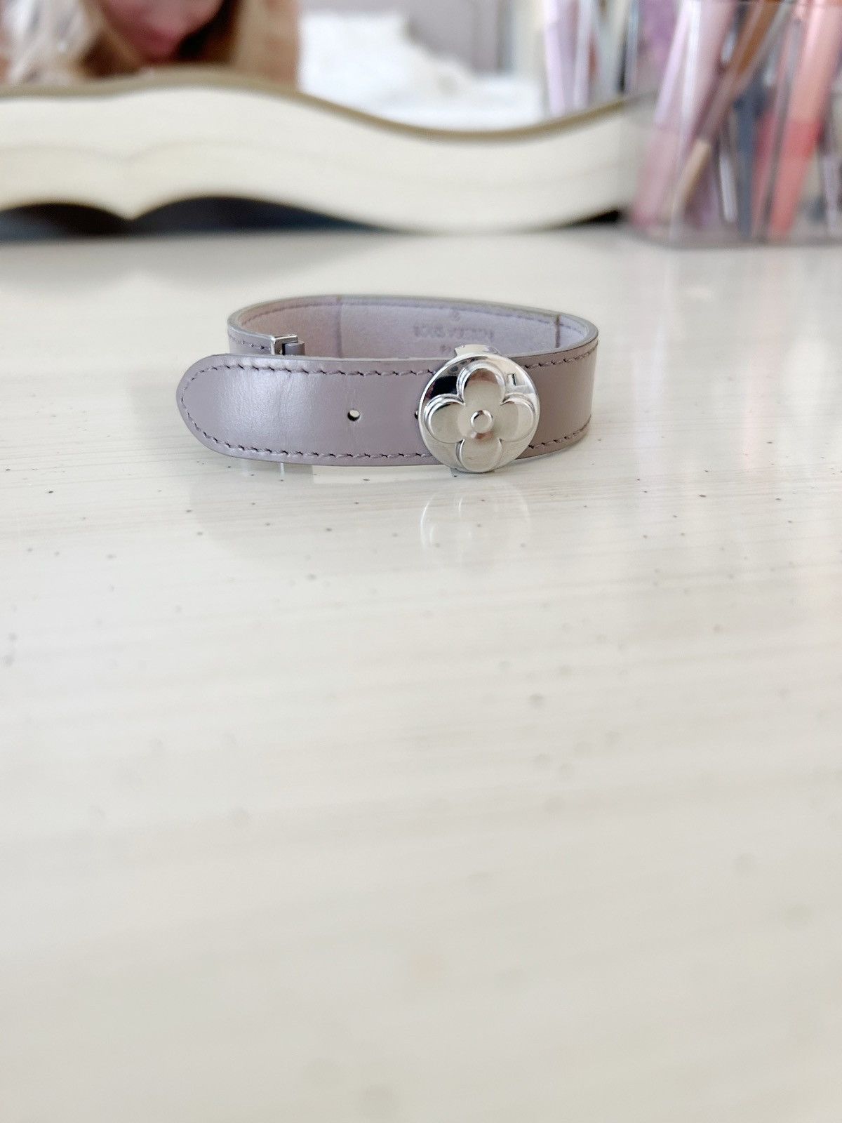 Louis Vuitton Charm Monogram Leather Bracelet