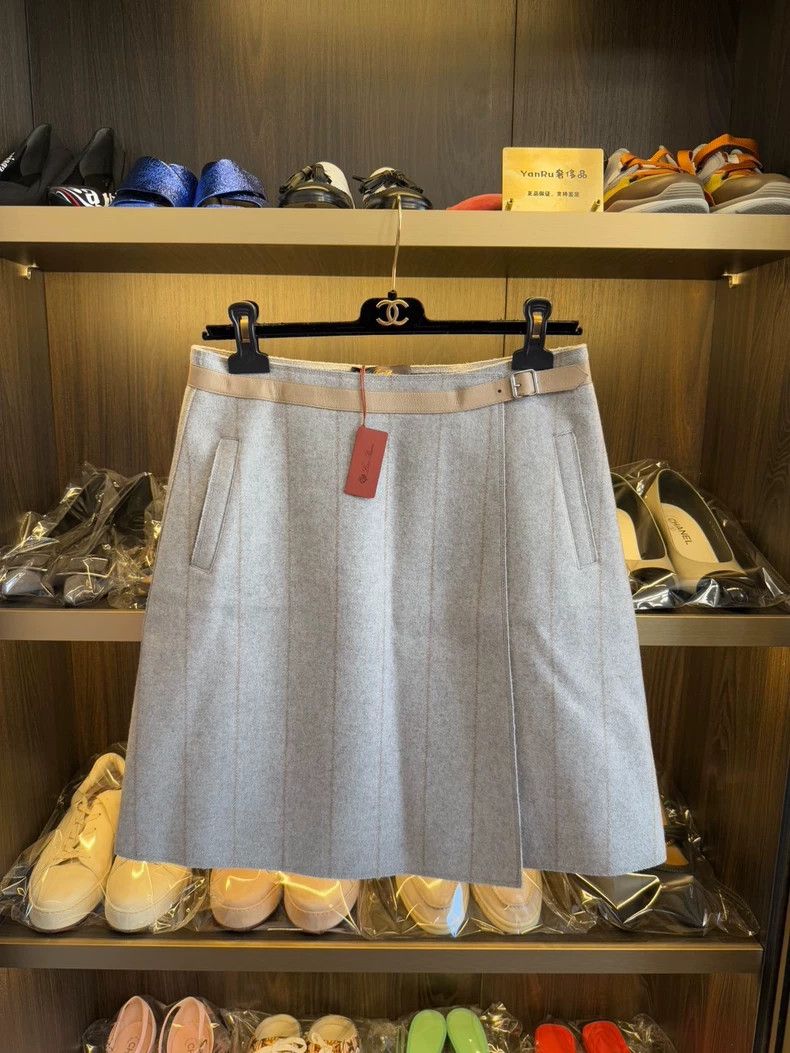 Loro Piana LORO PIANA Cashmere skirt Size S / US 4 / IT 40 - 1 Thumbnail