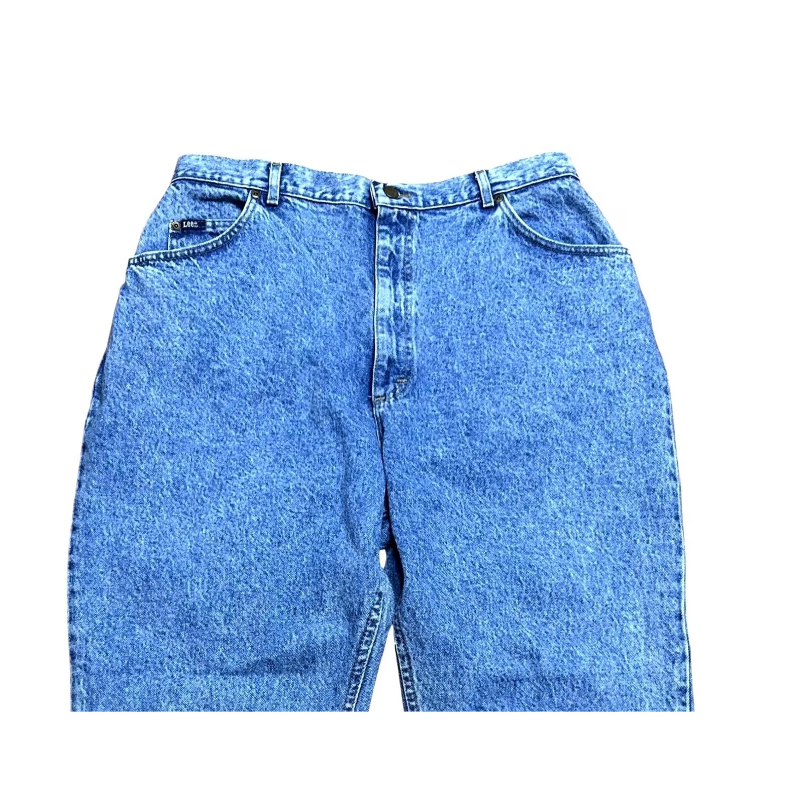 Lee VINTAGE Lee Stone Wash Tapered Jeans Women 90s High Rise 20 Denim Blue Size 42" / US 20 - 5 Thumbnail