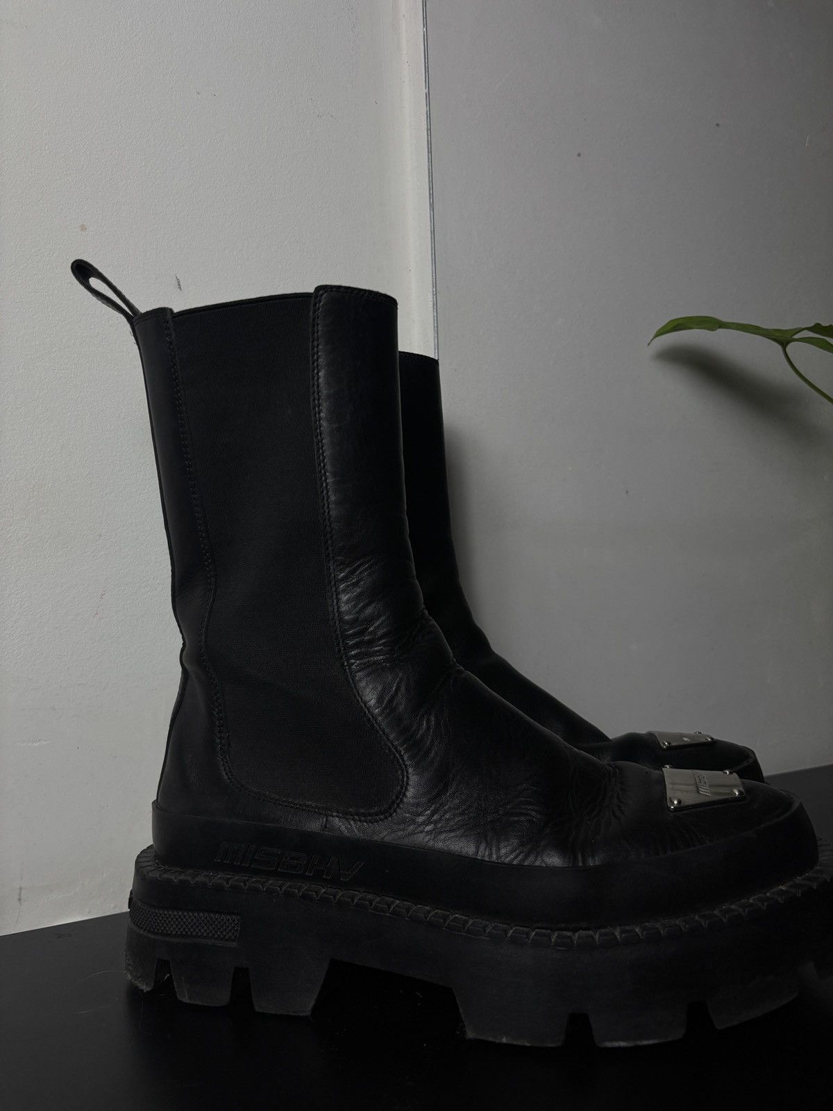 Misbhv Leather boots shoes MISBHV black ankle Size US 10 / IT 40 - 9 Thumbnail