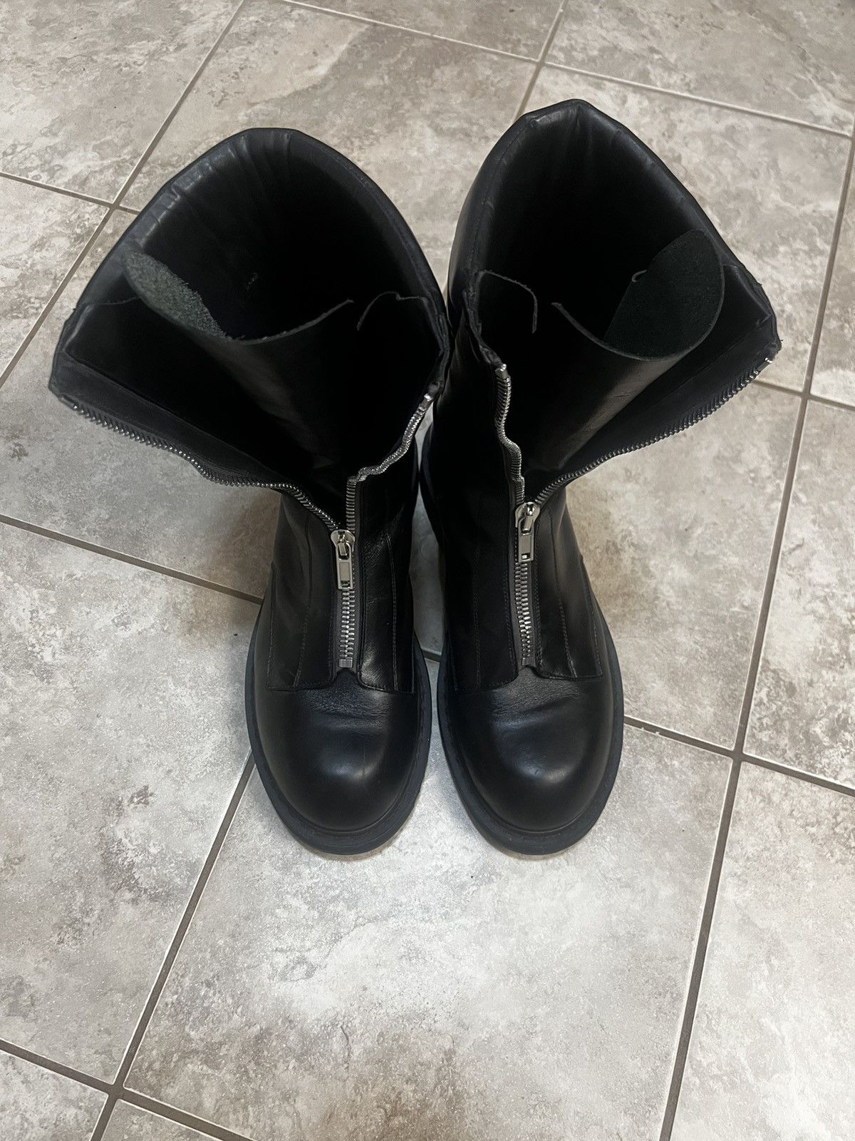 Rick Owens Rick Owens AW22 “Strobe” Basket Creeper Boots Size US 11.5 / EU 44-45 - 2 Thumbnail