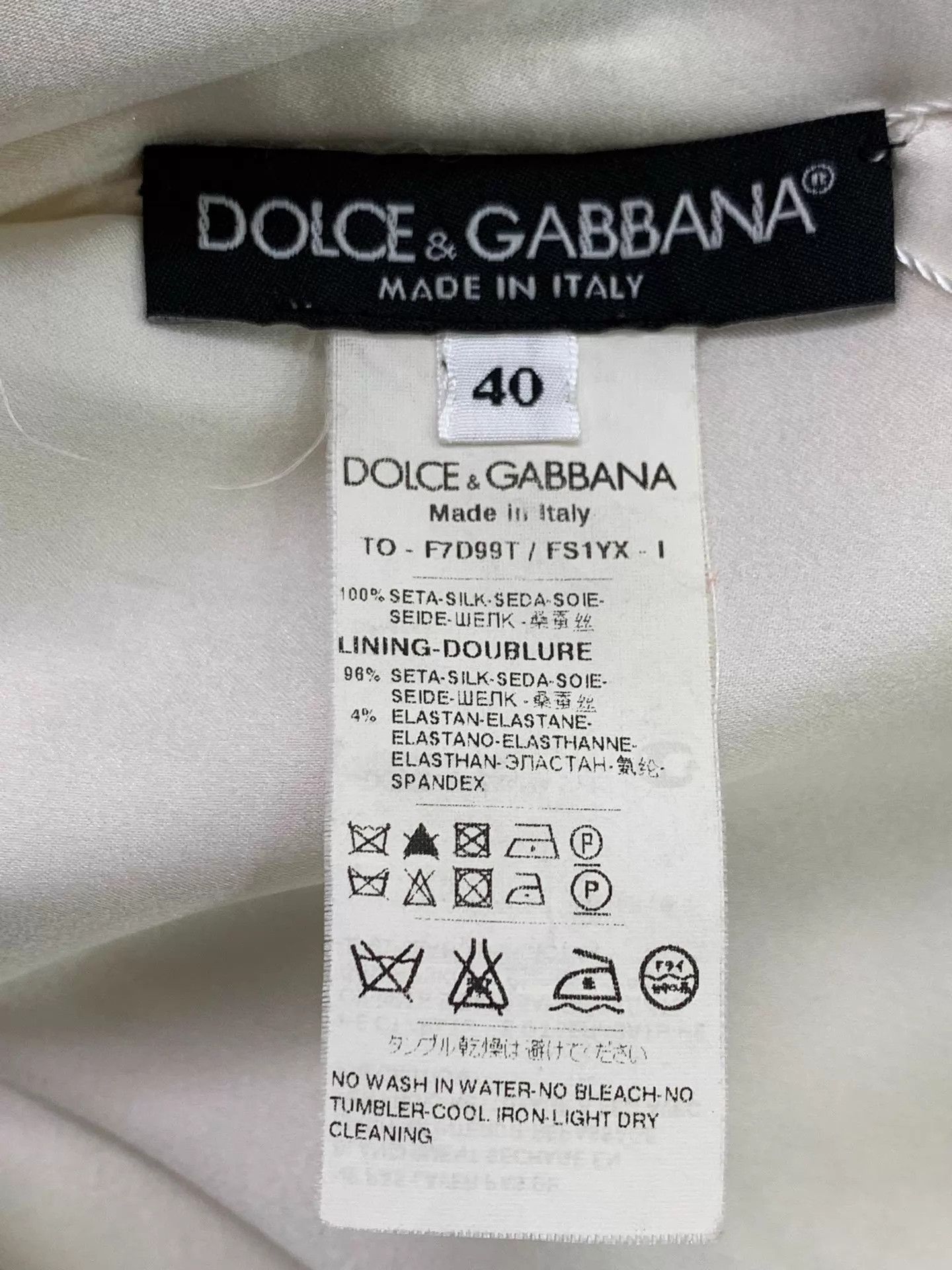 Dolce & Gabbana DG B&W Colorblock Printed Sleeveless Top Skirt Set 40/44 Size S / US 4 / IT 40 - 8 Thumbnail