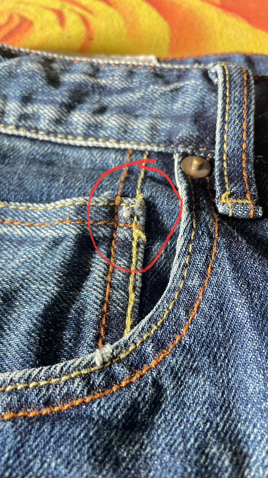FDMTL FDMTL CLASSIC FIT BORO PATCHWORK DESIGN SELVEDGE DENIM Size US 32 / EU 48 - 13 Thumbnail