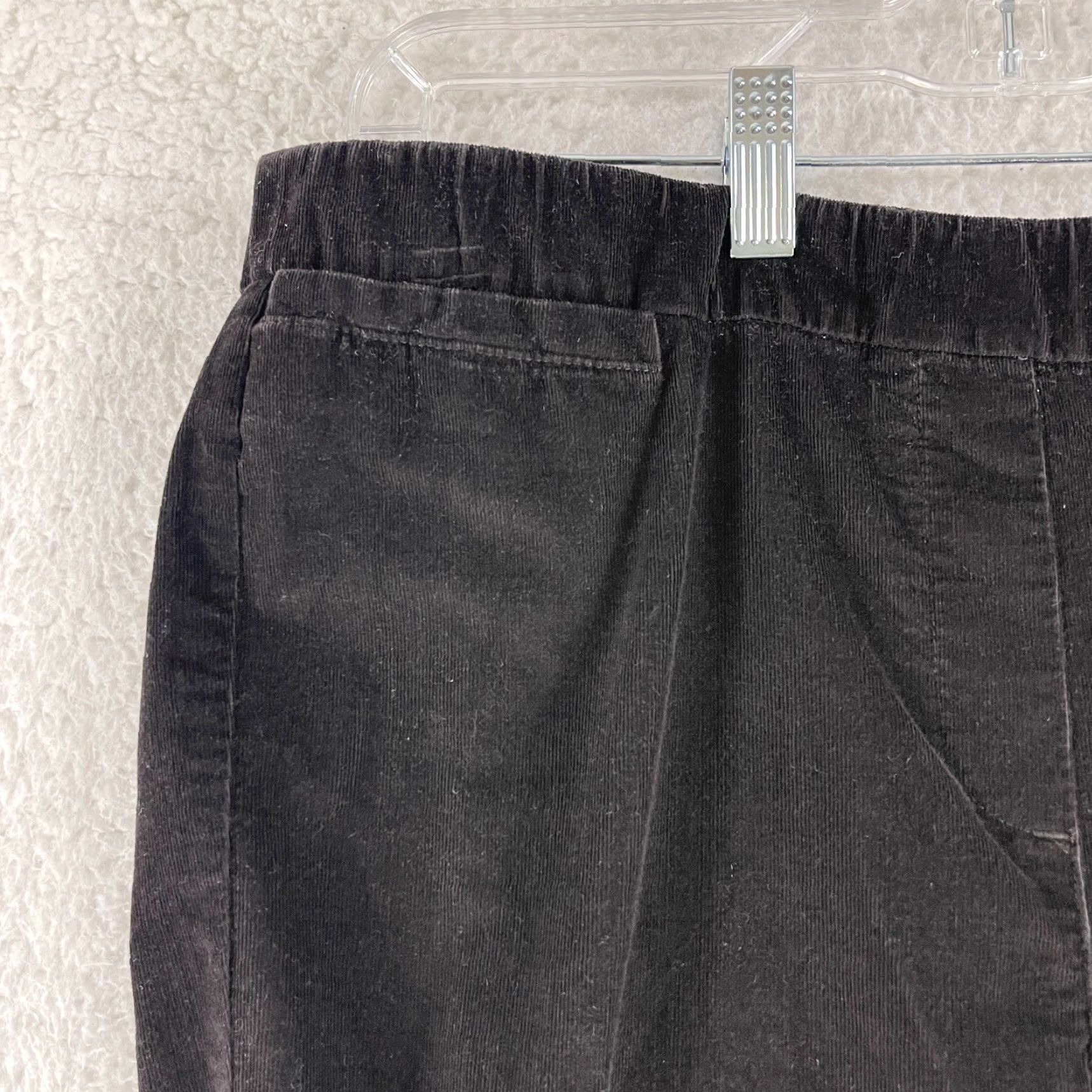 J. Jill J. Jill Pants Womens Size 10 Brown Corduroy Pull On Straight Leg Mid-Rise Casual Size 32" / US 10 / IT 46 - 4 Thumbnail