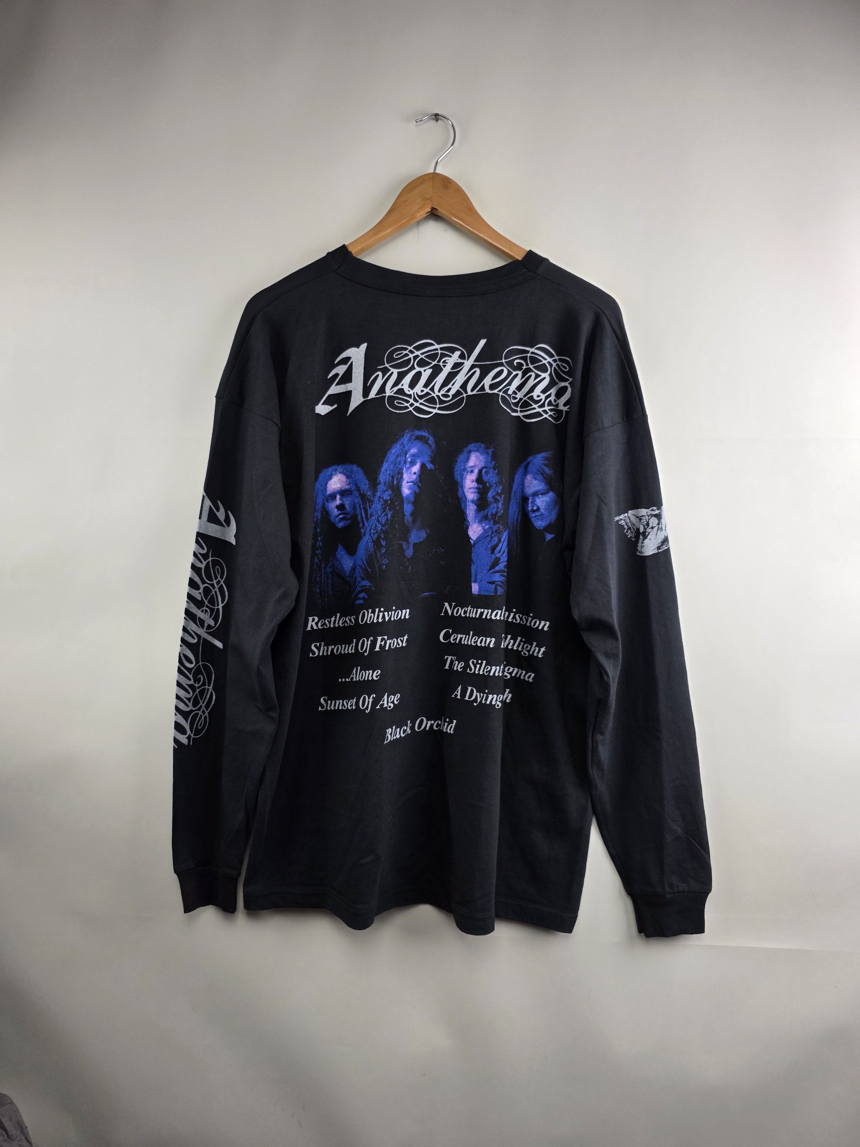 Vintage 1996 Anathema The Silent enigma Long-sleeve XL 23.5" 30" Size US XL / EU 56 / 4 - 7 Thumbnail