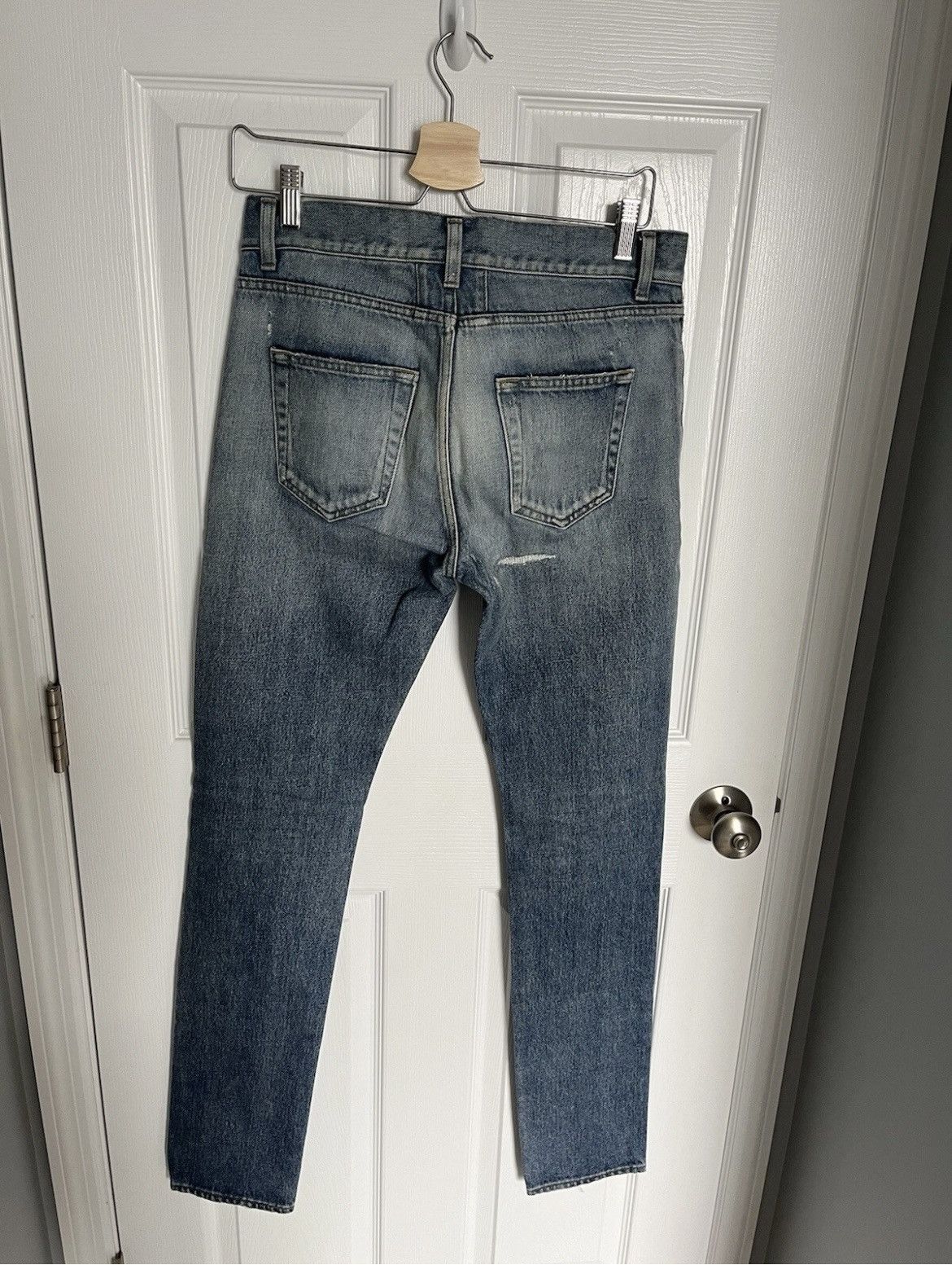 Saint Laurent Paris Saint Laurent Men Jeans Stonewash Distressed Size 29 D02 Size US 29 - 6 Thumbnail
