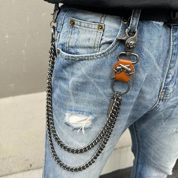 Jewelry Double Bullet Pants Wallet Chain Size ONE SIZE - 3 Thumbnail