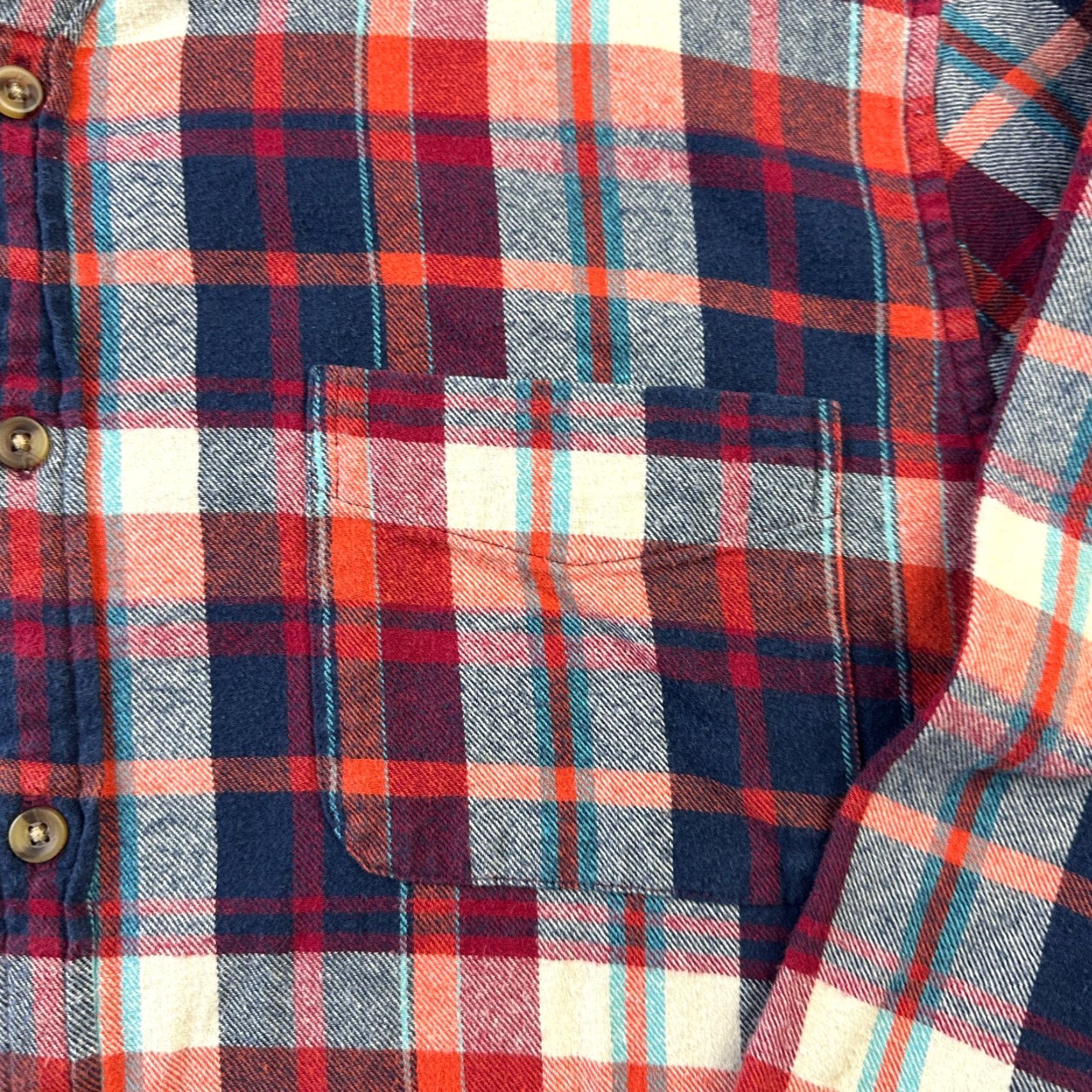 J.Crew J Crew Shirt Mens Large Red Flannel Button Up Slim Plaid Size US L / EU 52-54 / 3 - 5 Thumbnail