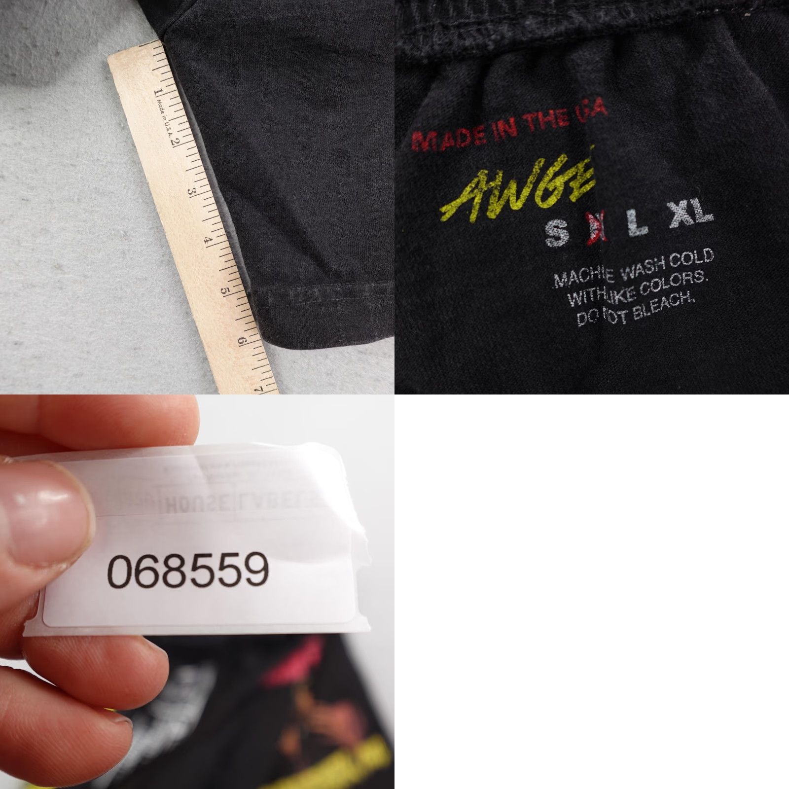 AWGE ASAP Rocky Shorts Mens M Black AWGE Sweat Joggers Babushka Boi Hip Hop Rap Size US 31 - 8 Thumbnail