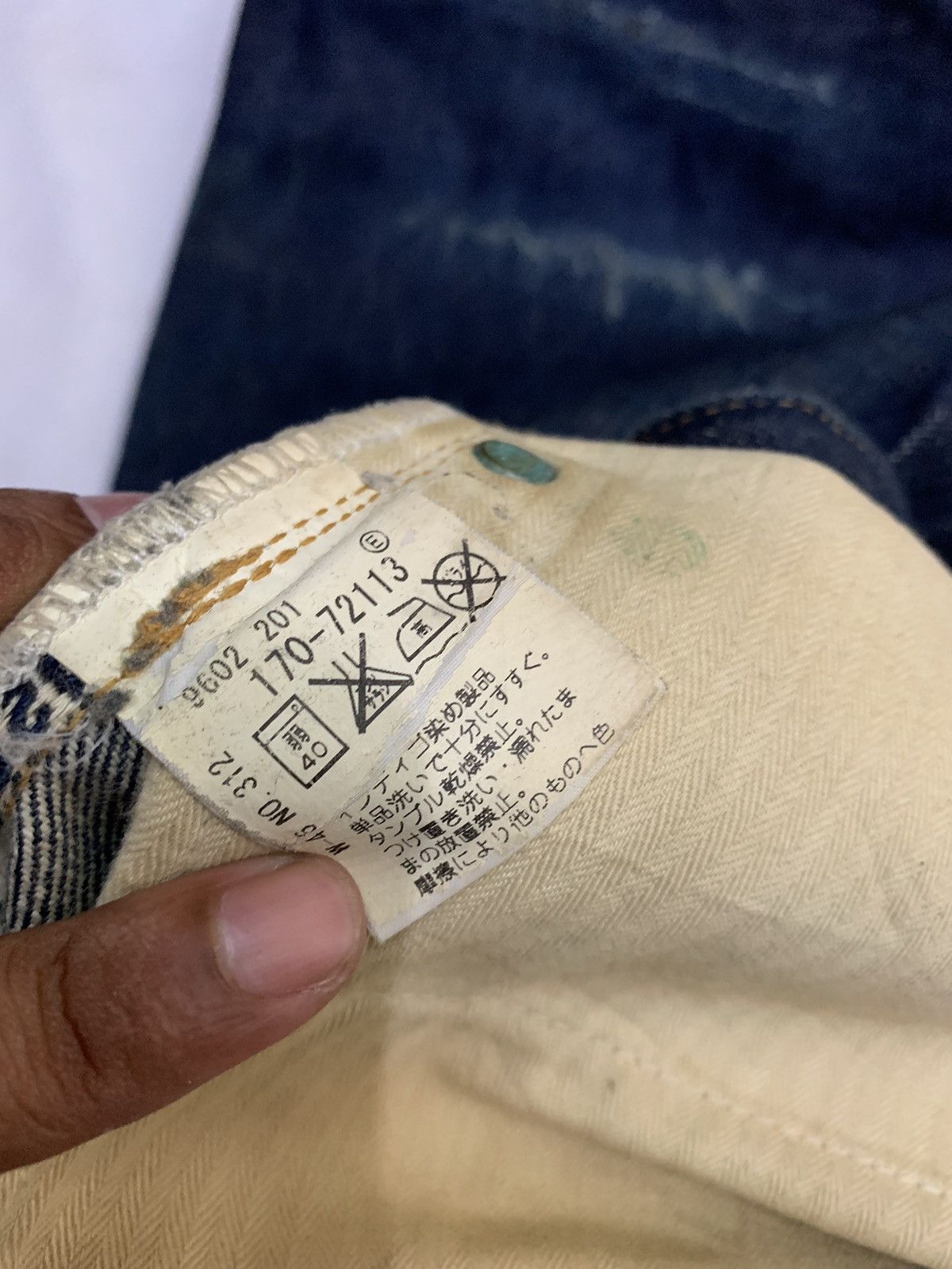 Japanese Brand × Takeo Kikuchi 🔥T.KIKUCHI SELVEDGE DENIM W37 Size US 37 - 10 Thumbnail