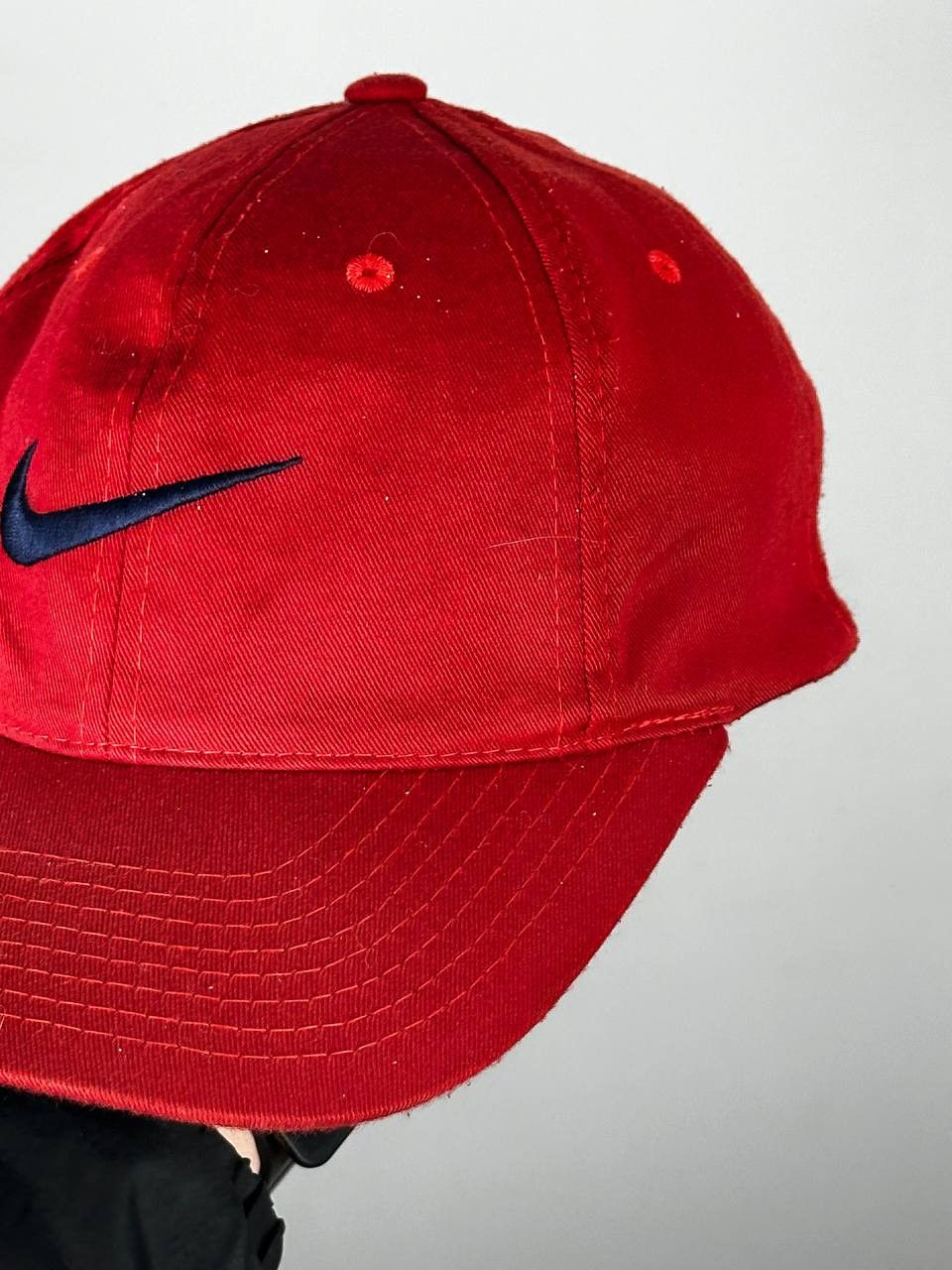 Nike Vintage Nike Rare 90s Red Logo Hat Size ONE SIZE - 4 Thumbnail