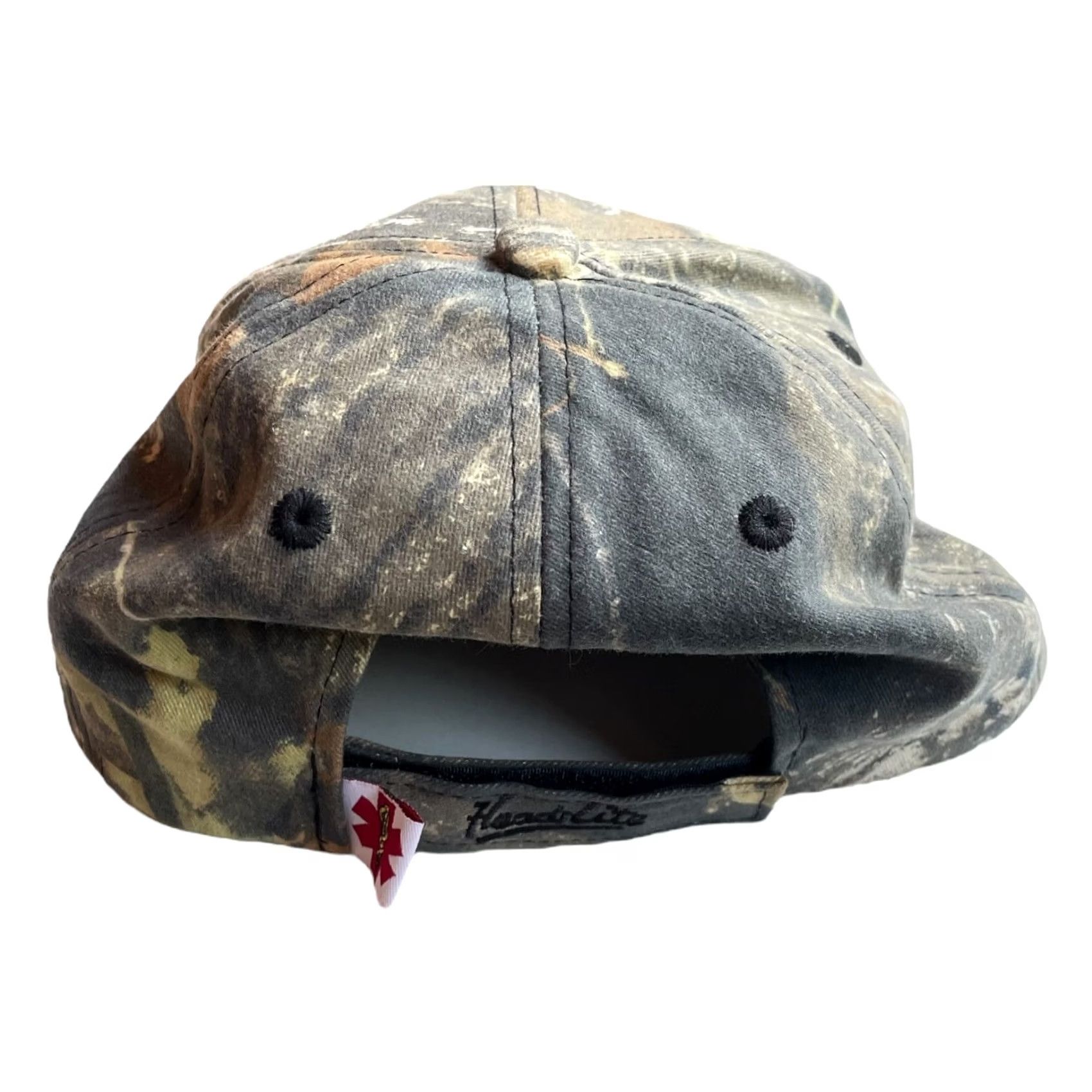 Vintage VINTAGE Catapillar Rare Baseball Hat Cap W/Built In Flashlight Green Camouflaged Men's Size ONE SIZE - 5 Thumbnail