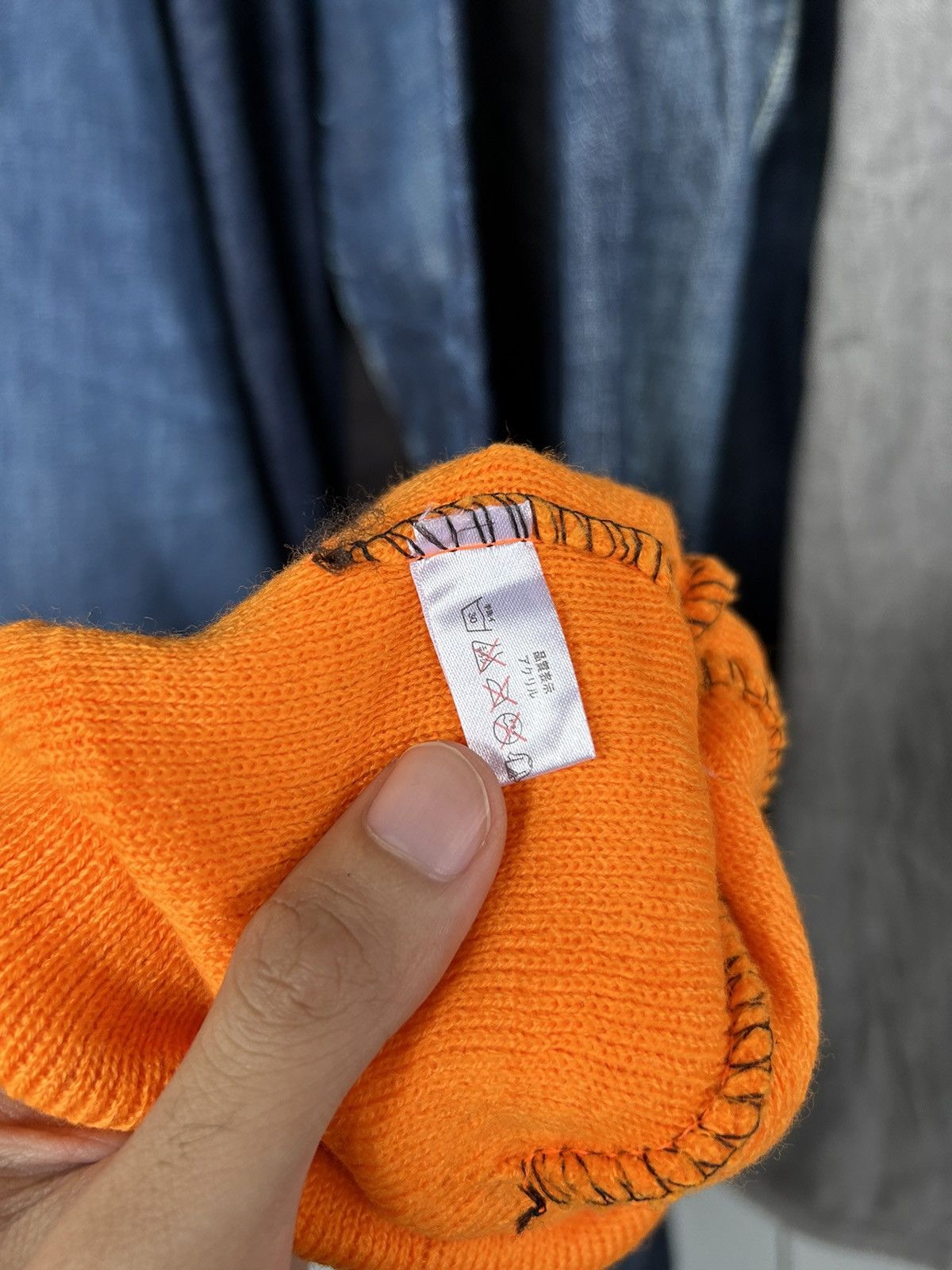 David Beckham × Japanese Brand Orange Beanie David Beckham Style Size ONE SIZE - 7 Thumbnail