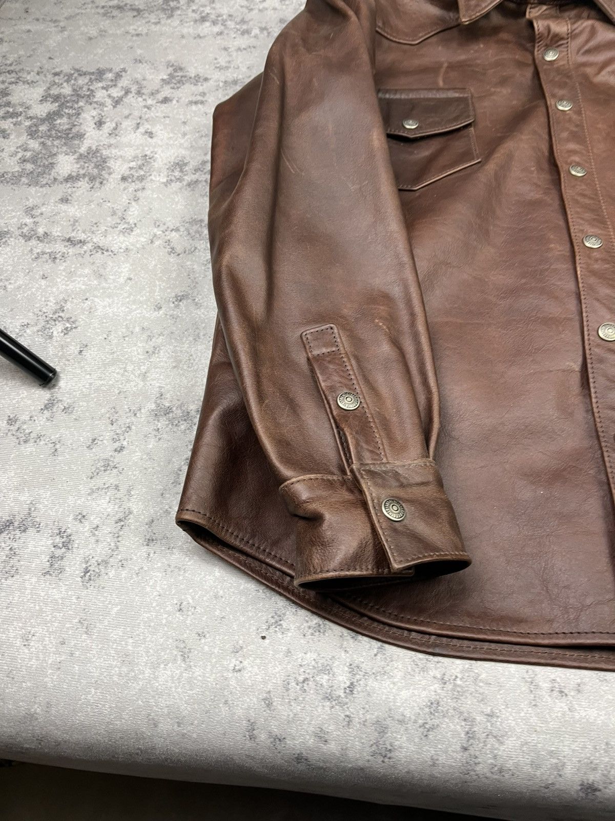 Aero Leathers Leather jacket brown Size US XL / EU 56 / 4 - 4 Thumbnail